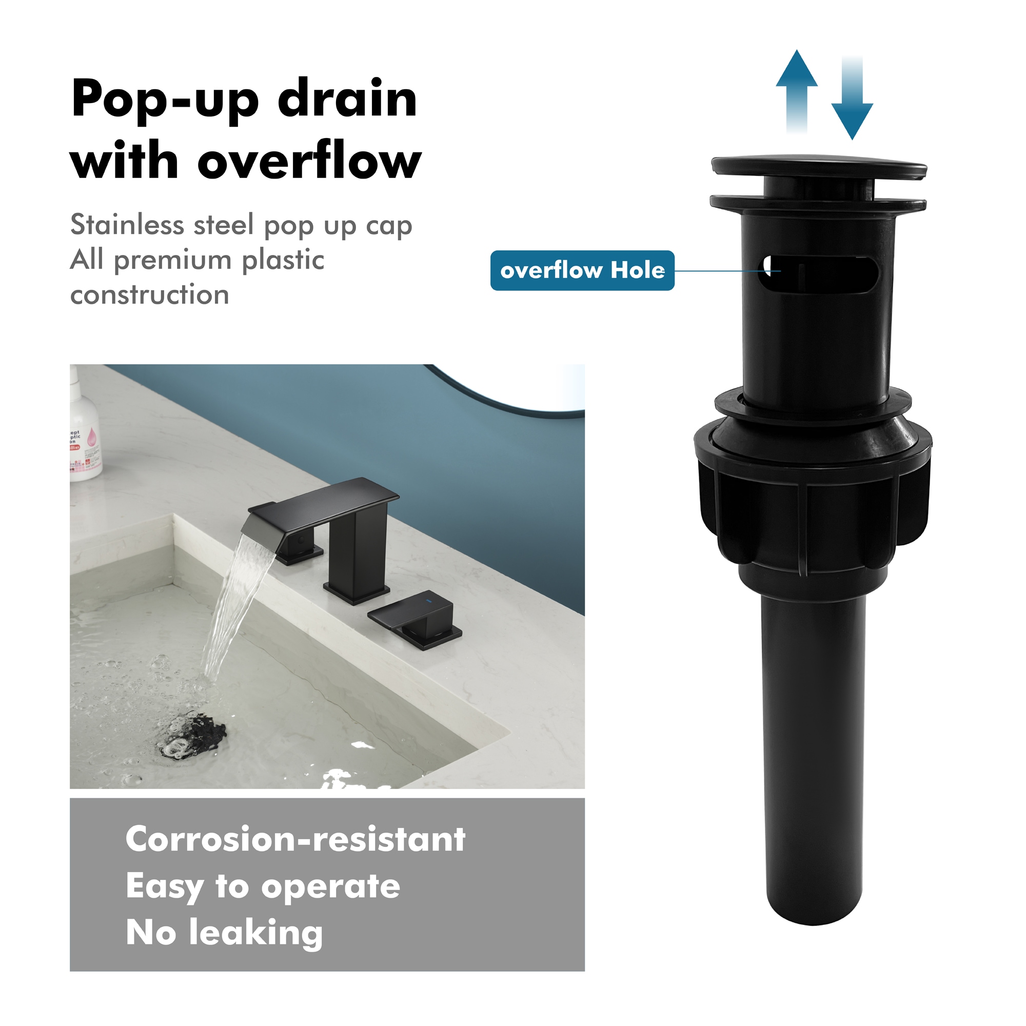 WELLFOR WF-B3353-MB Lavatory-Faucets - View #9