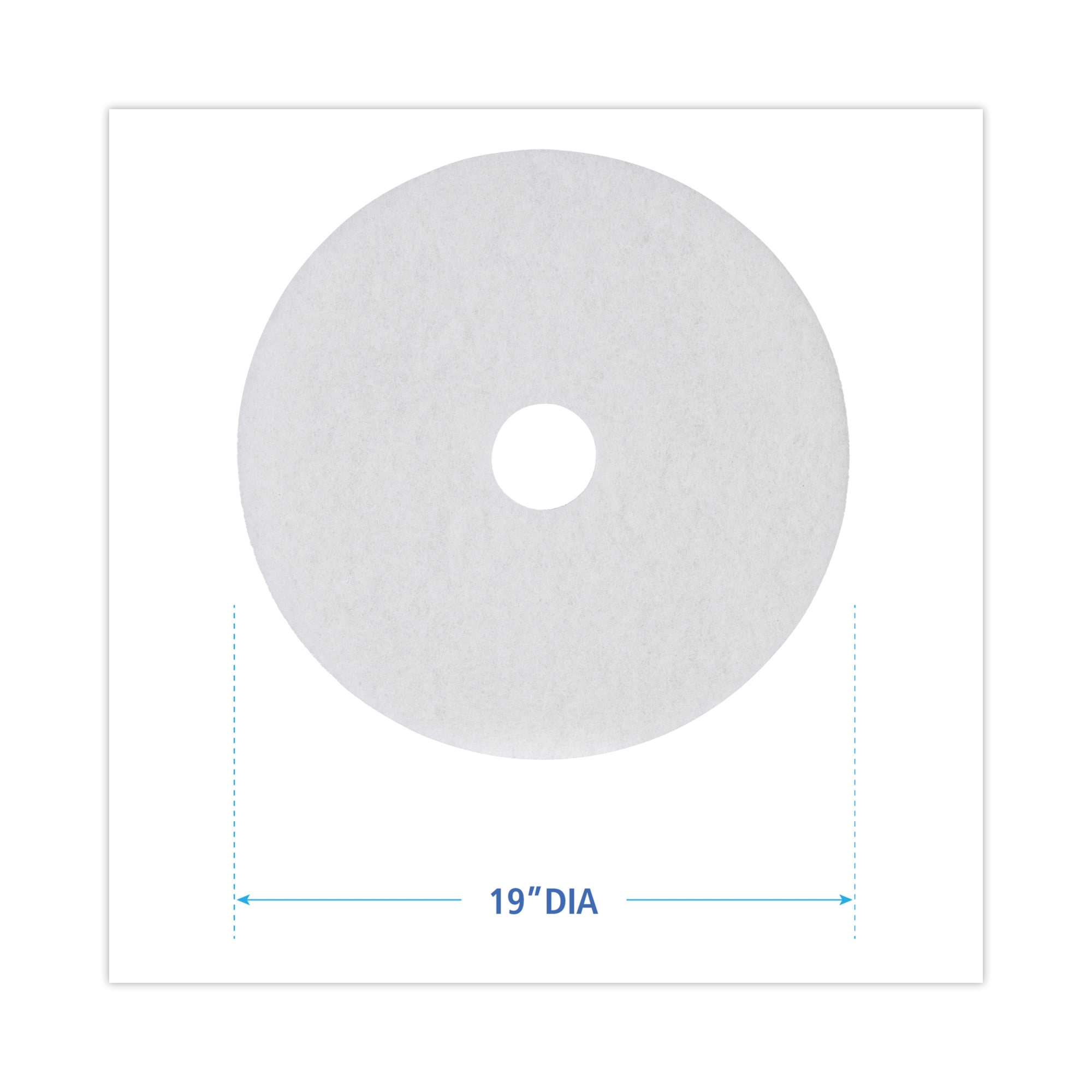 Boardwalk BWK4019WHI Floor-Polisher-Pads - View #2