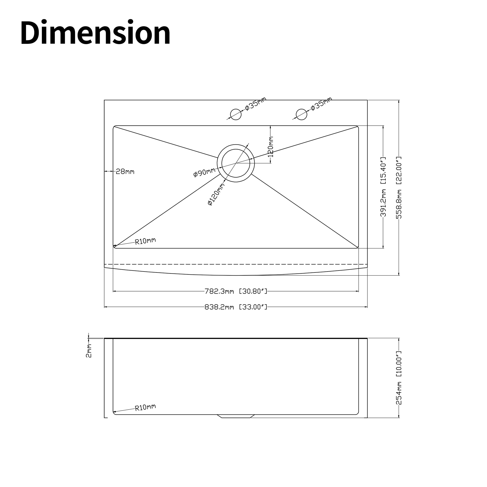 Forclover KCS-P03 Kitchen-Sinks - View #5