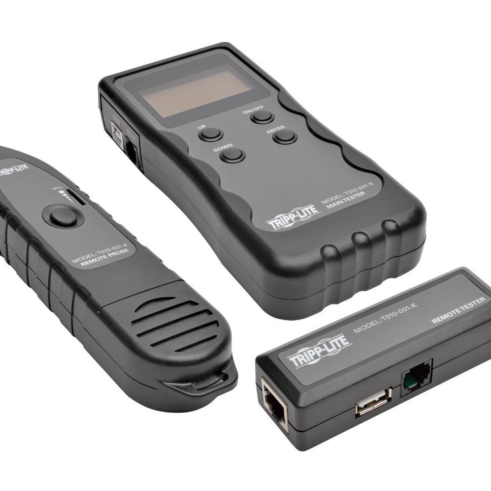 Interex By Tripp-Lite TCNCD386514 Tripp Lite TRL-T010-001-K Multi-Function Cable Tester with Wire Tracker- RJ45 RJ11 BNC USB