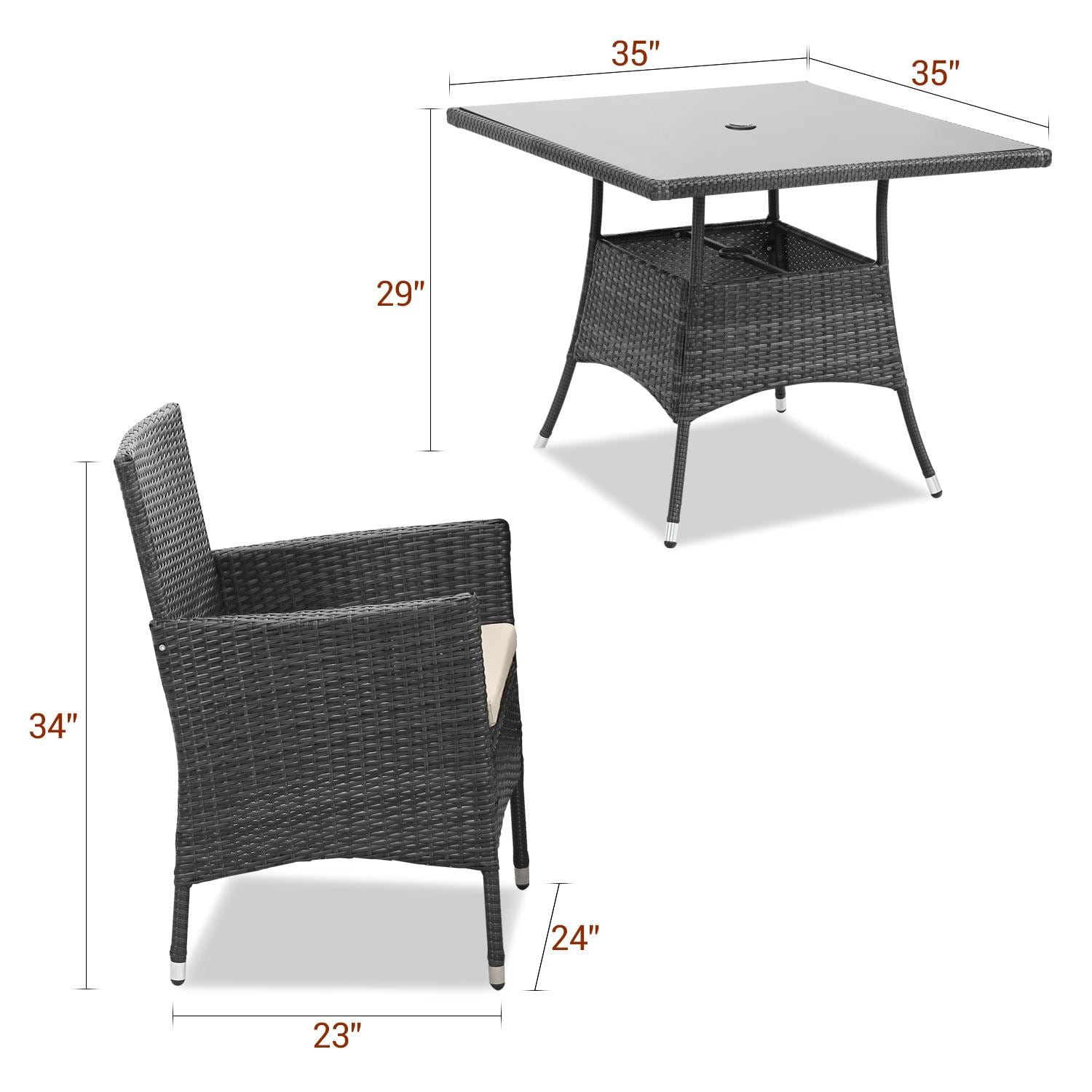 Bayfeve BF-S13HNM Patio-Dining-Sets - View #4