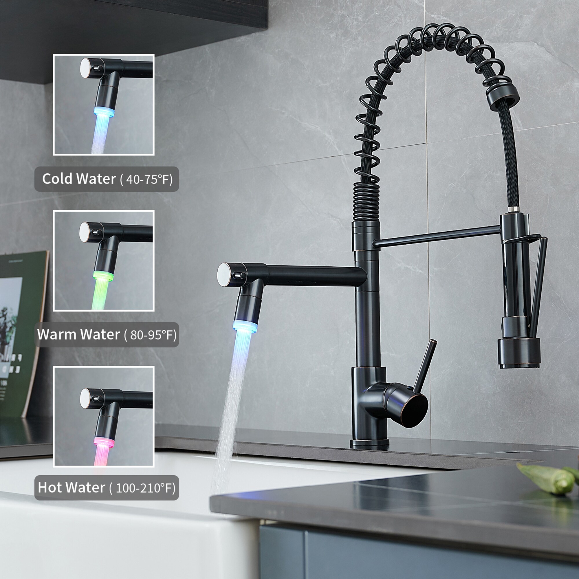 WELLFOR QJ-K-19133N45 Kitchen-Faucets - View #2
