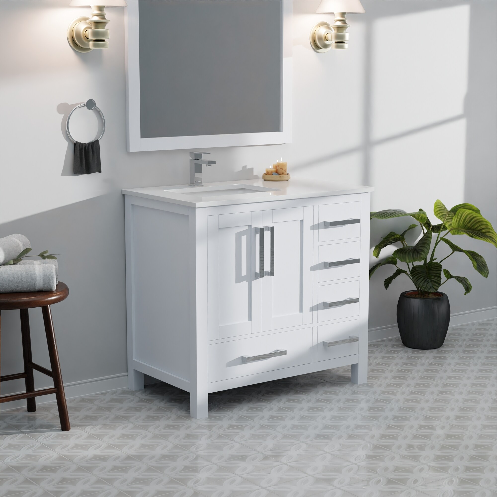 Lexora LVJ36SA311L Bath-Vanity-Combo - View #16