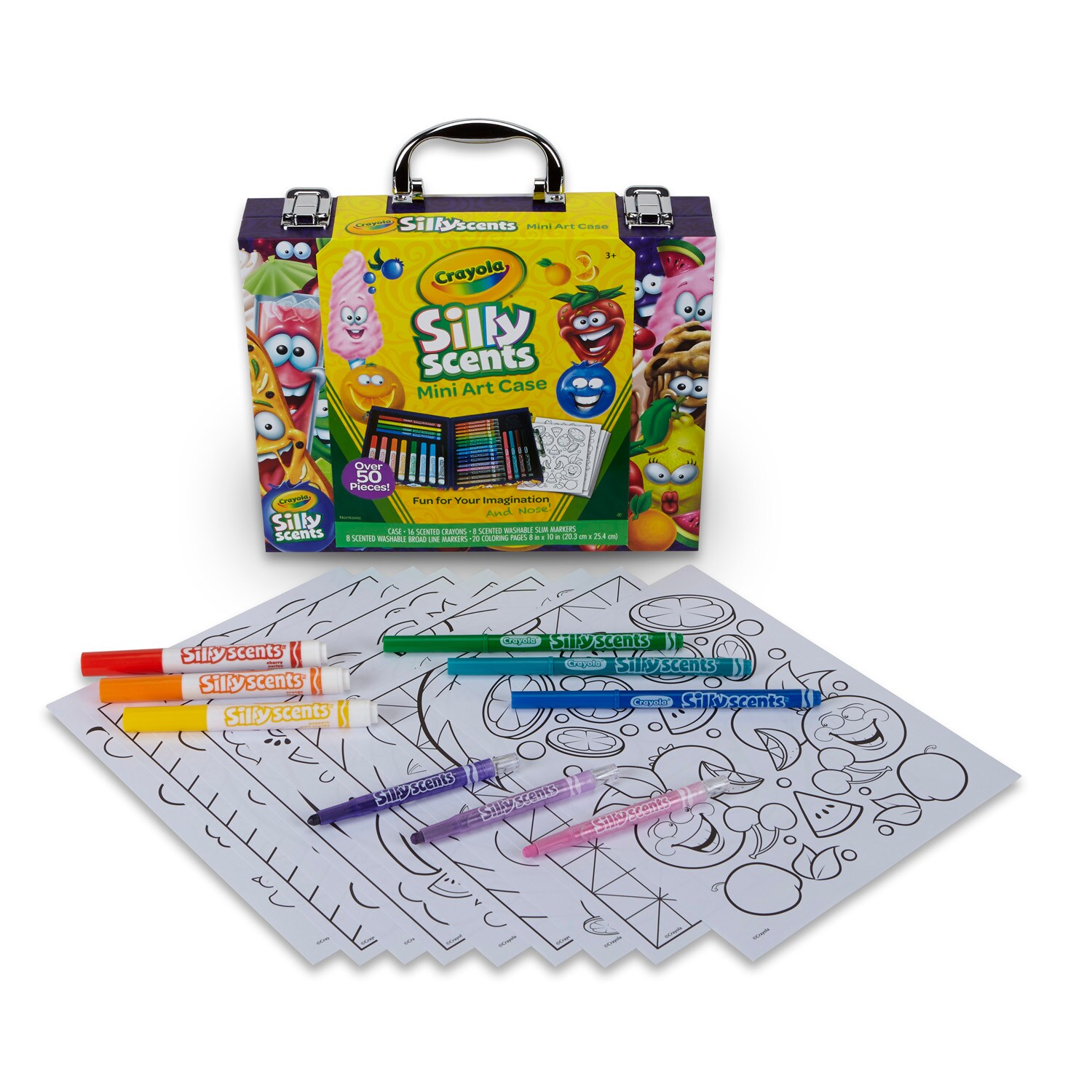 Crayola Silly Scents Mini Inspiration Art Case Coloring Set, Scented  Coloring Supplies, Beginner Child, 50 Pieces