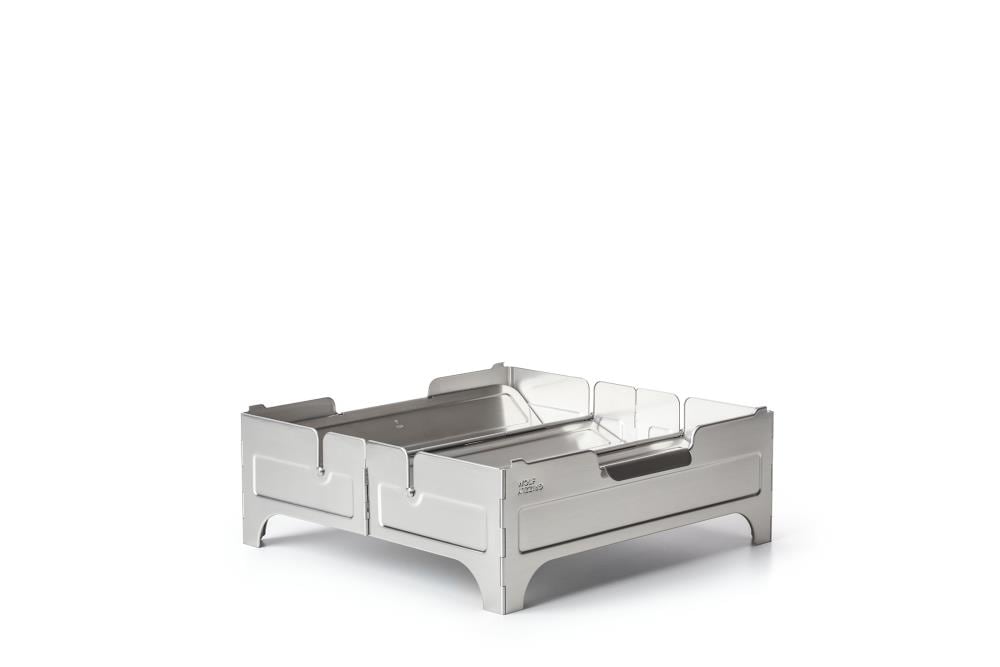 Wolf and Grizzly WG FP FSF OST 10.9-in W Stainless steel Stainless steel Wood-Burning Fire Pit