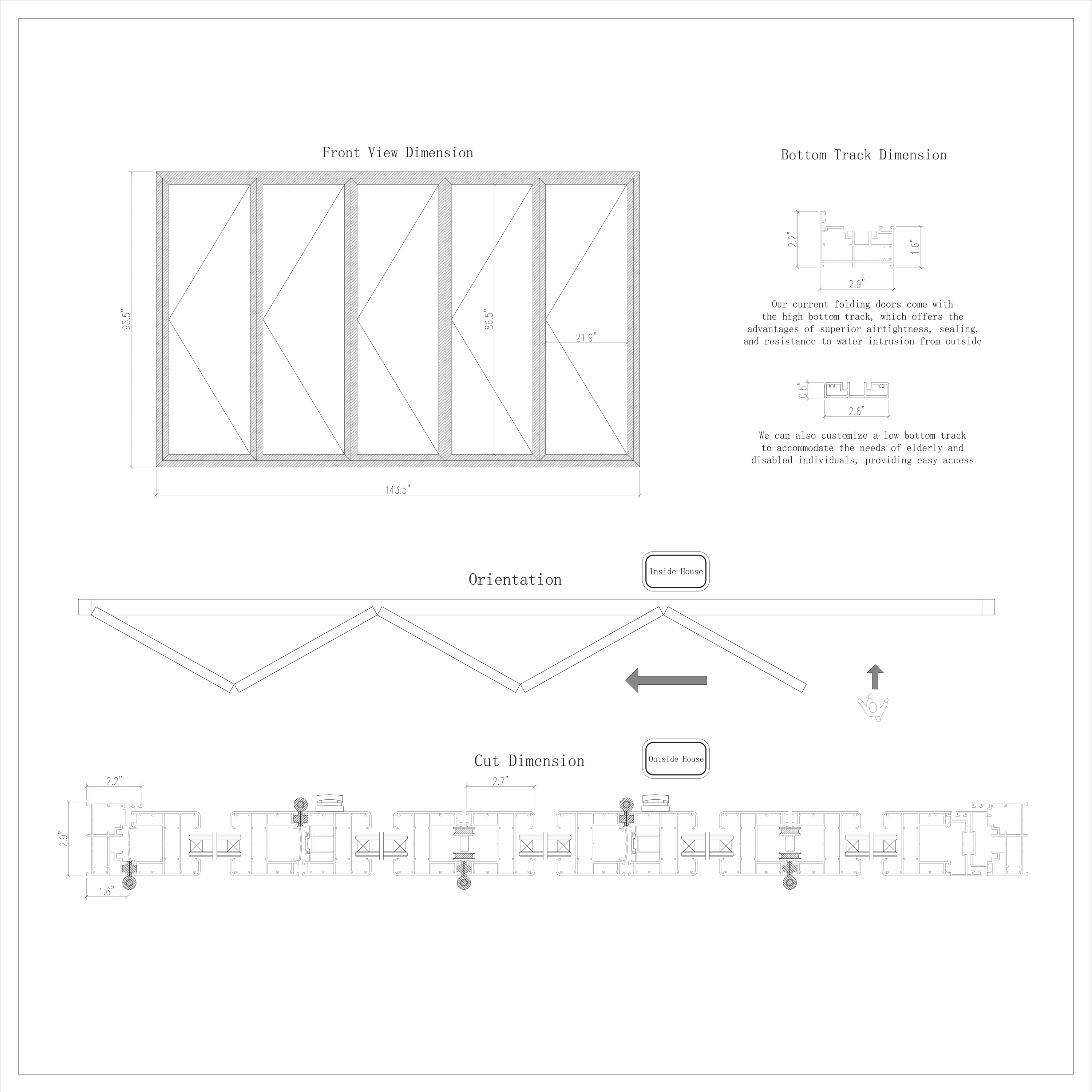 KaMic FD5PBK14496-RL Patio-Doors - View #5