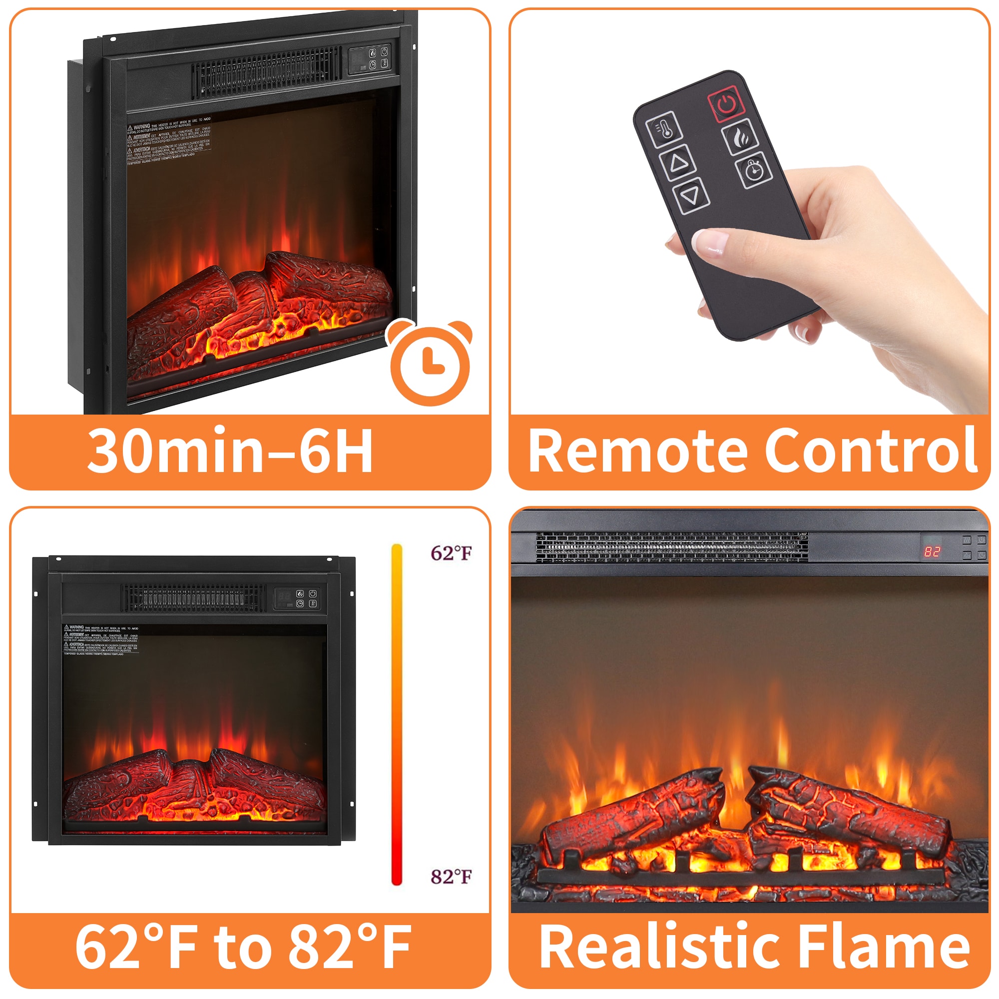 ToolCat BZ2-119-PW Electric-Fireplaces - View #2