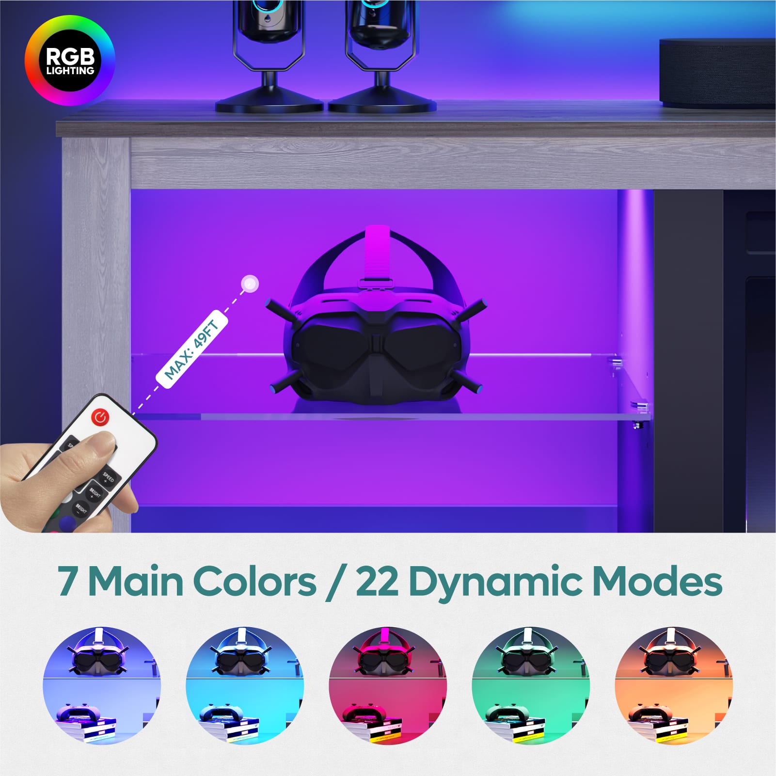 Bestier LOW-L1003180-WHTW Tv-Stands - View #6