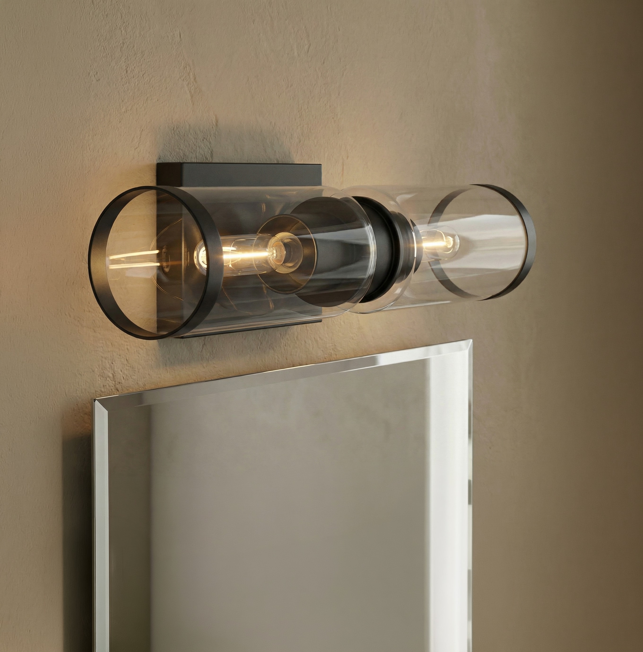 allen + roth 18-in 2 Light Black Modern/contemporary Bathroom Vanity light