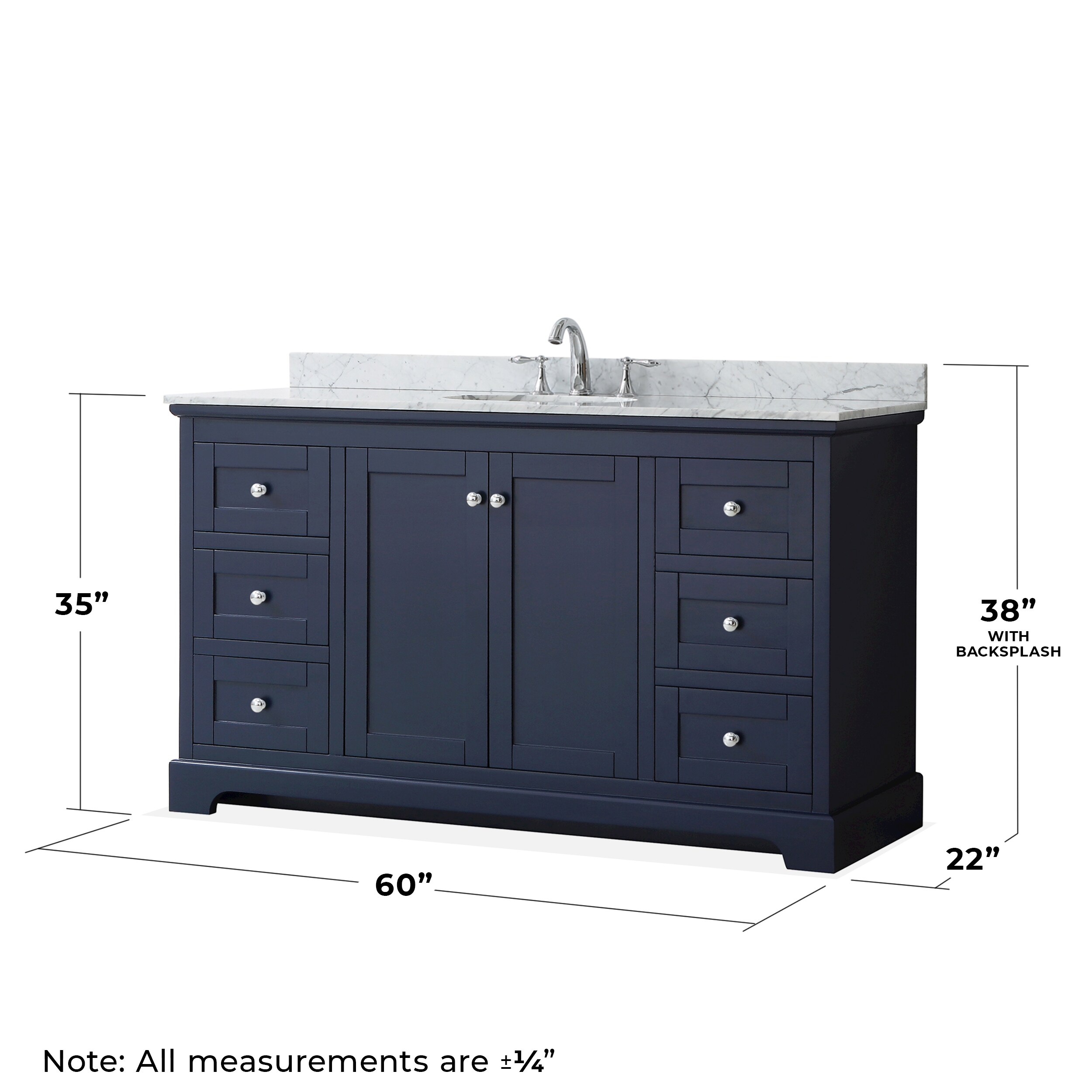 Wyndham Collection WCV232360SBCCMUNOMXX Bath-Vanity-Combo - View #5