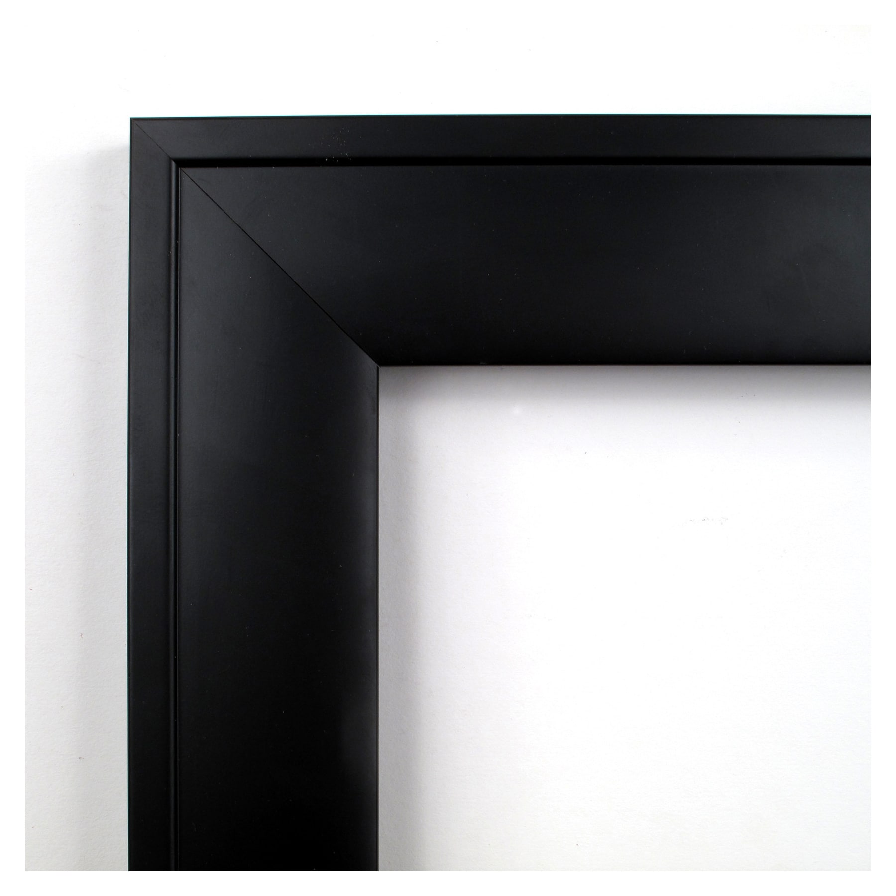 Nero Black Full Length Rectangular Wood Wall Mirror