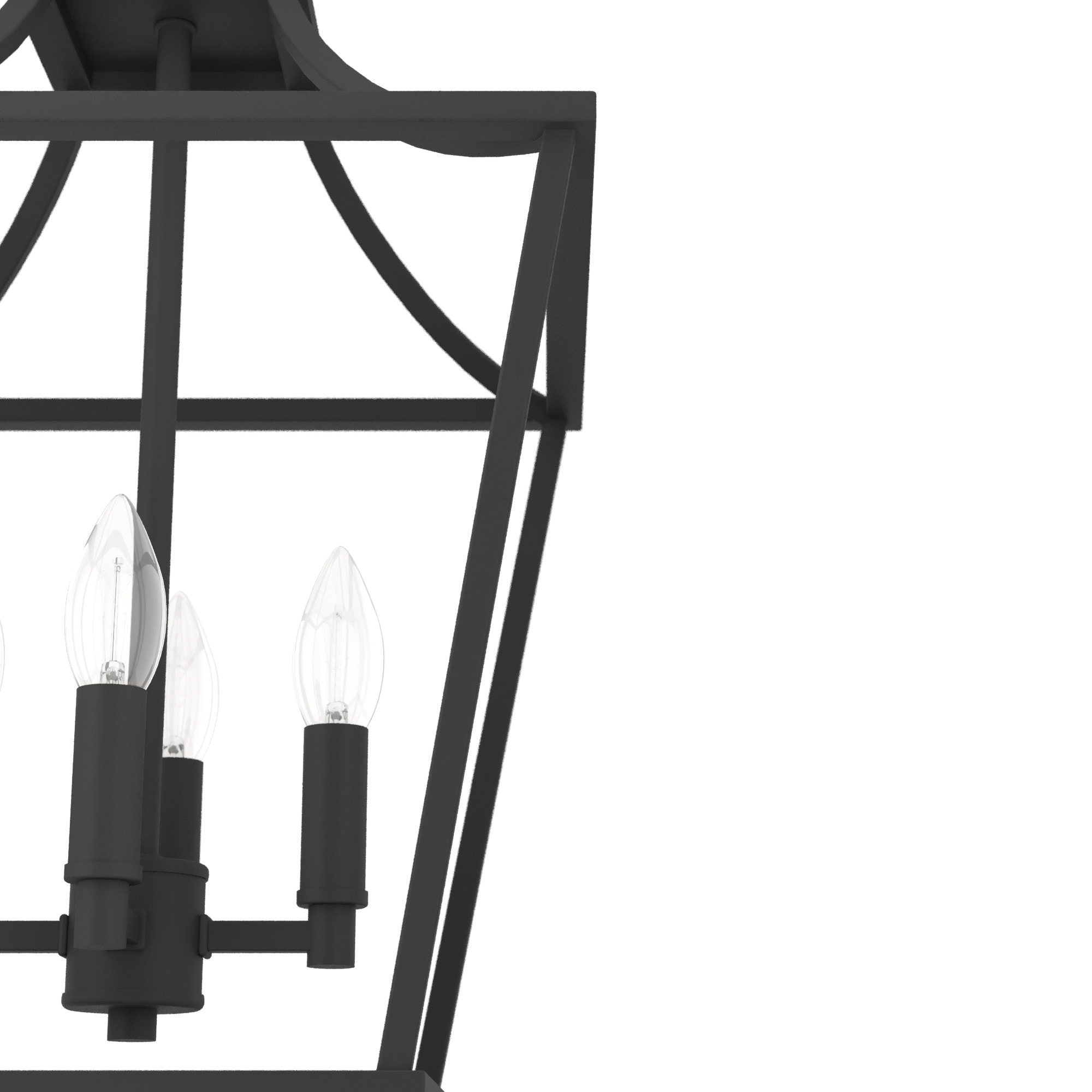 Hunter Laurel Ridge 4-Light Natural Iron Traditional Lantern LED Pendant good Light