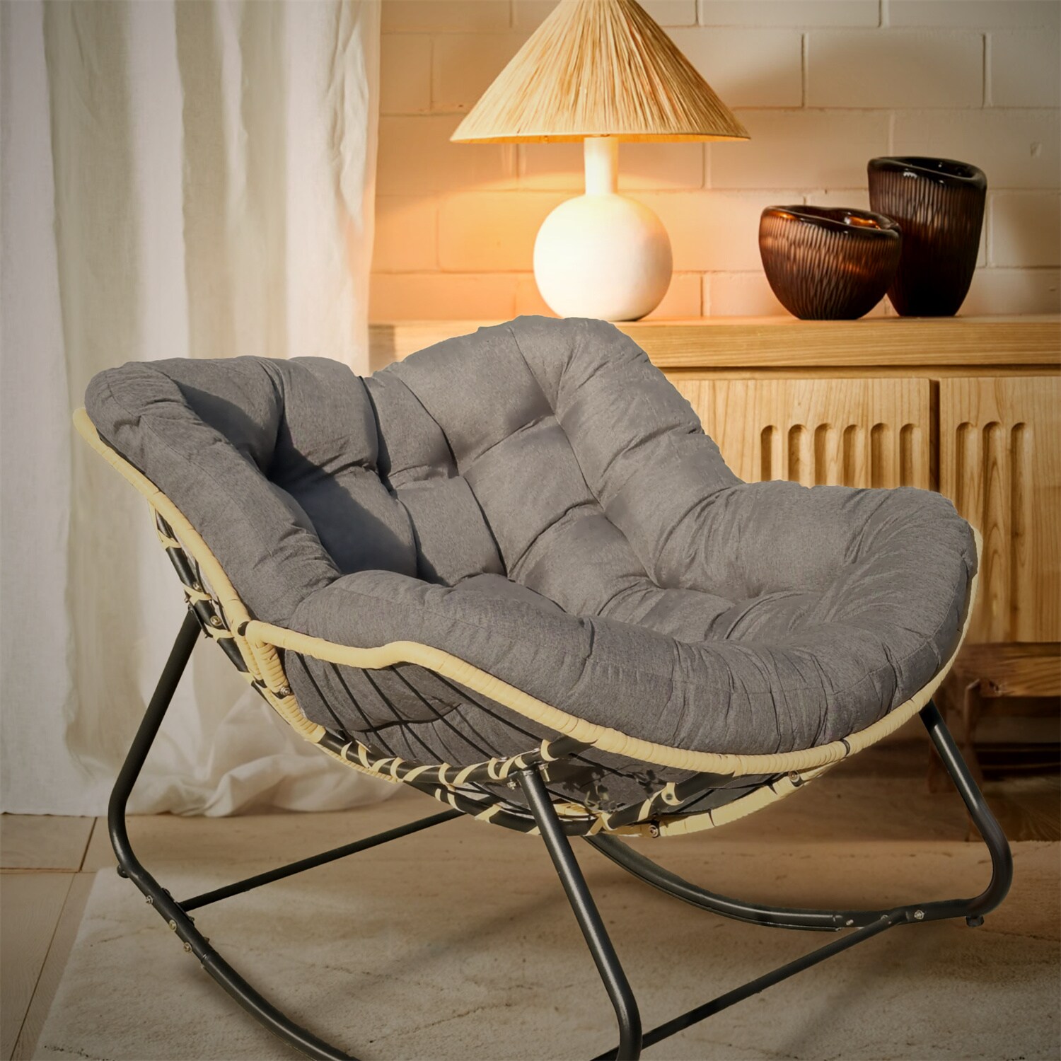 Damerin CXZ-94 Modern Dark Gray Accent Chair
