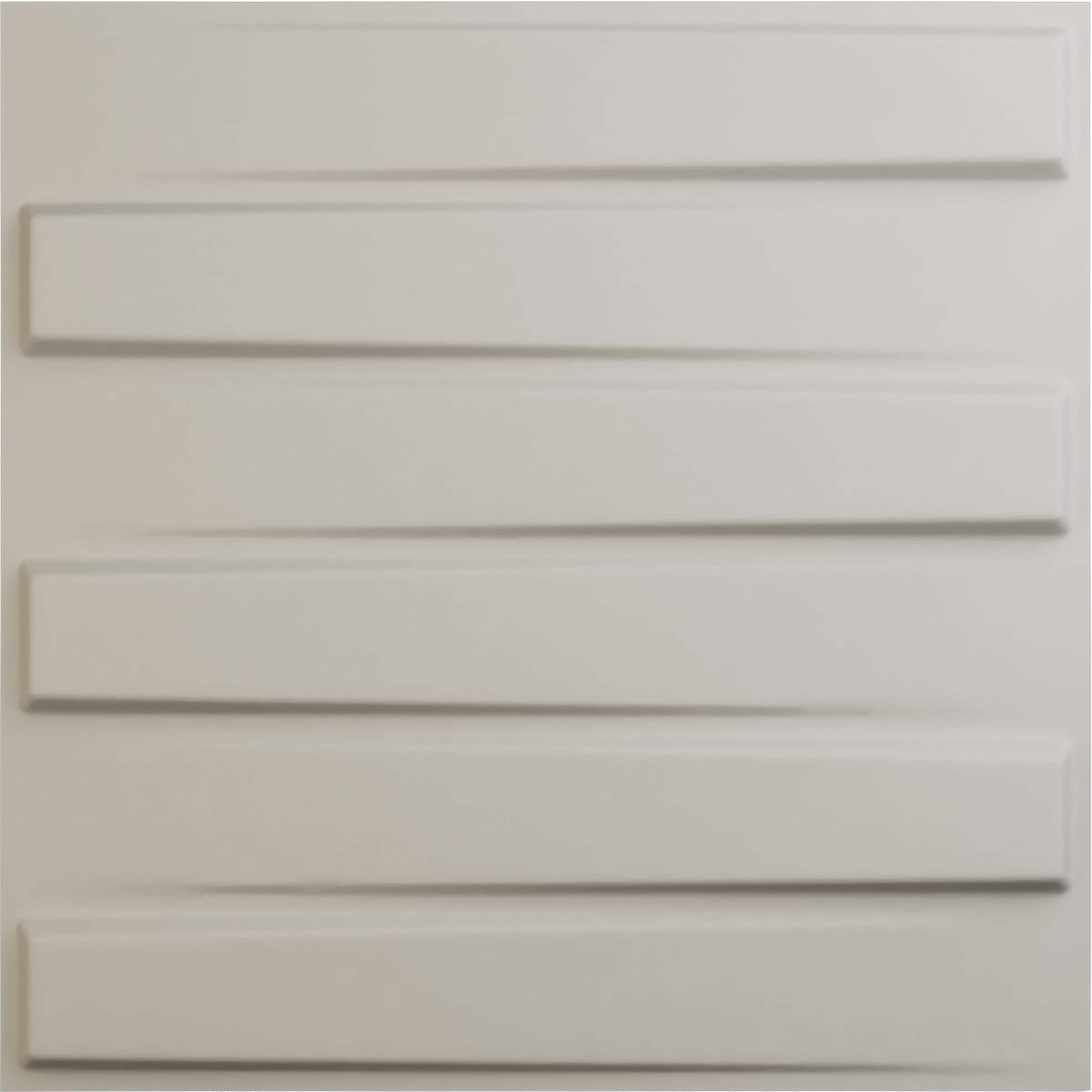 Ekena Millwork WP20X20KYGBW 19-5/8-in x 19-5/8-in Embossed Paintable/Stainable Off-white PVC Abstract Wall Panel ( 2.67-sq ft )
