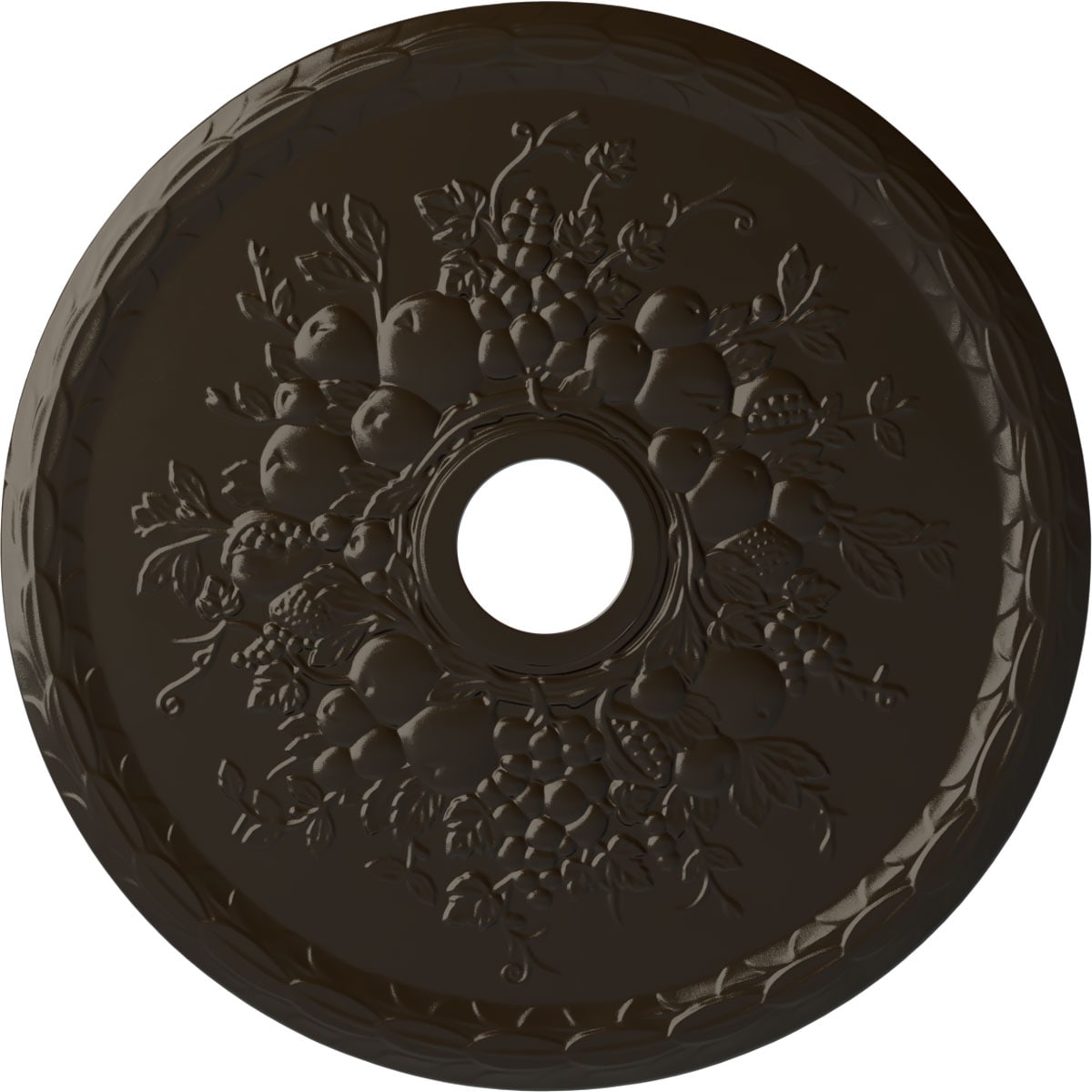Ekena Millwork CM22GRSHF Grape 22.625-in W x 22.625-in L Painted Stone Hearth Polyurethane Whole Ceiling Medallion