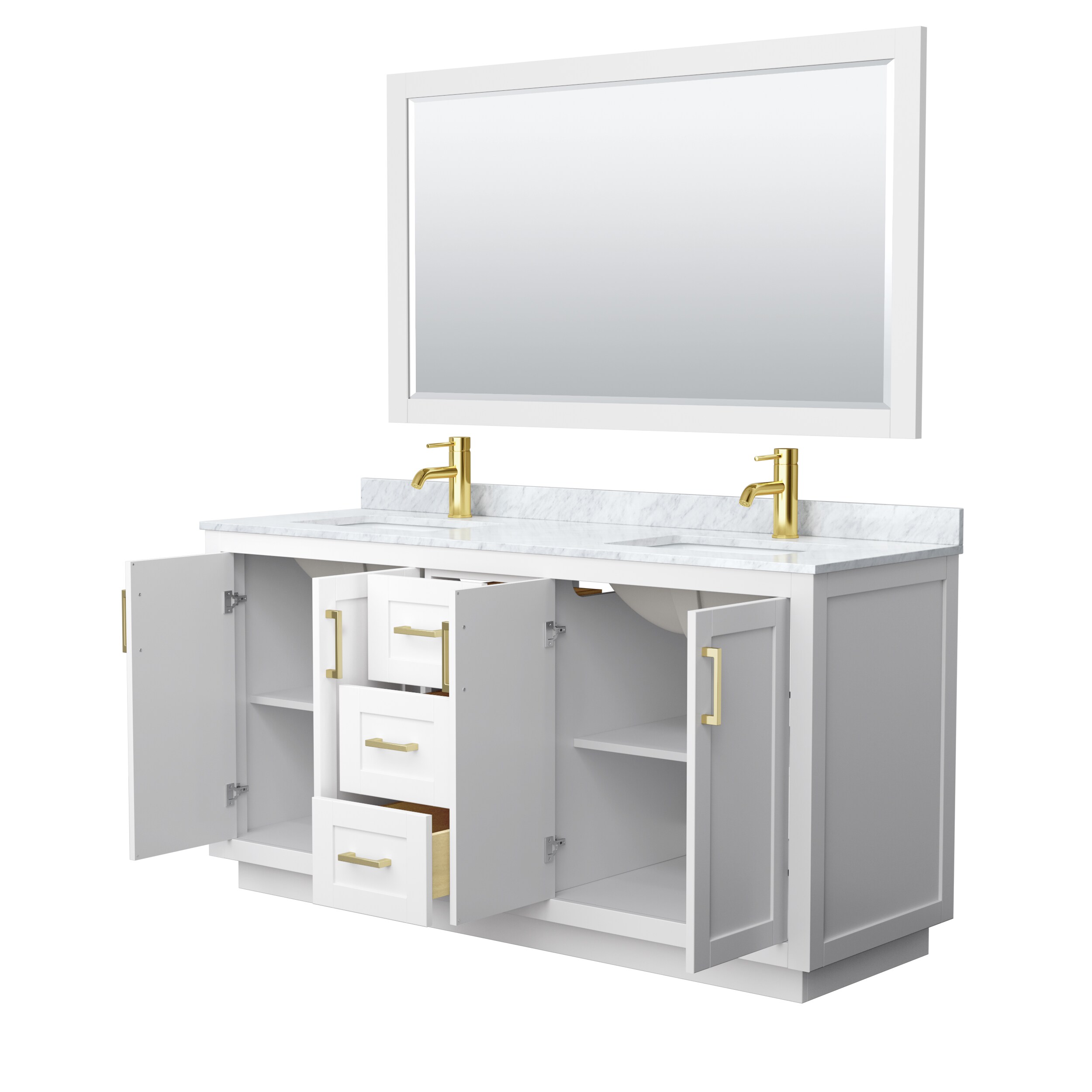 Wyndham Collection WCF292966DWGCMUNSM58 Bath-Vanity-Combo - View #3