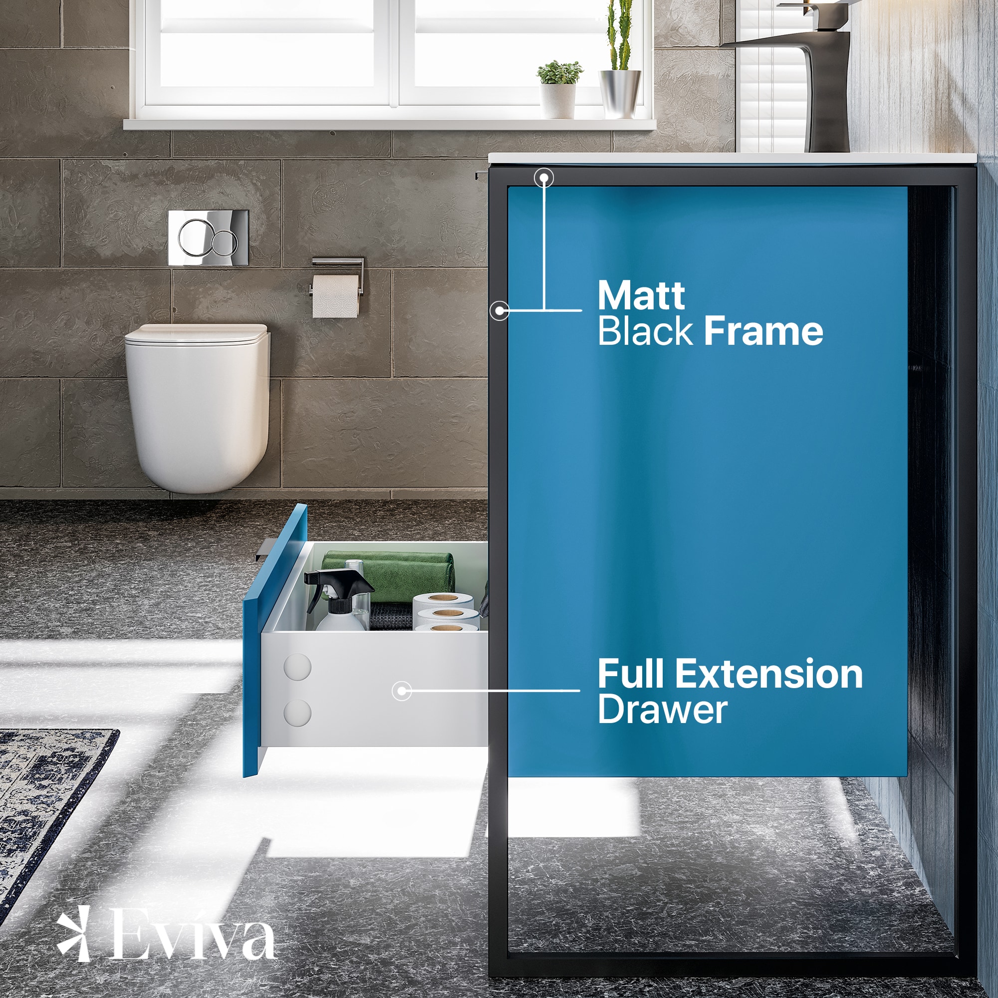 Eviva EVVN120-32BLU Bath-Vanity-Combo - View #4