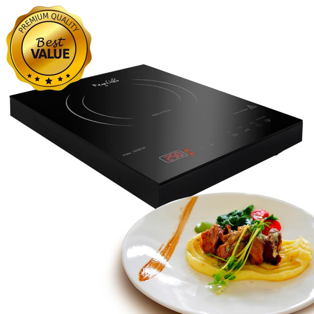 MegaChef Portable Dual Electric Coil Cooktop in Black - 8729907