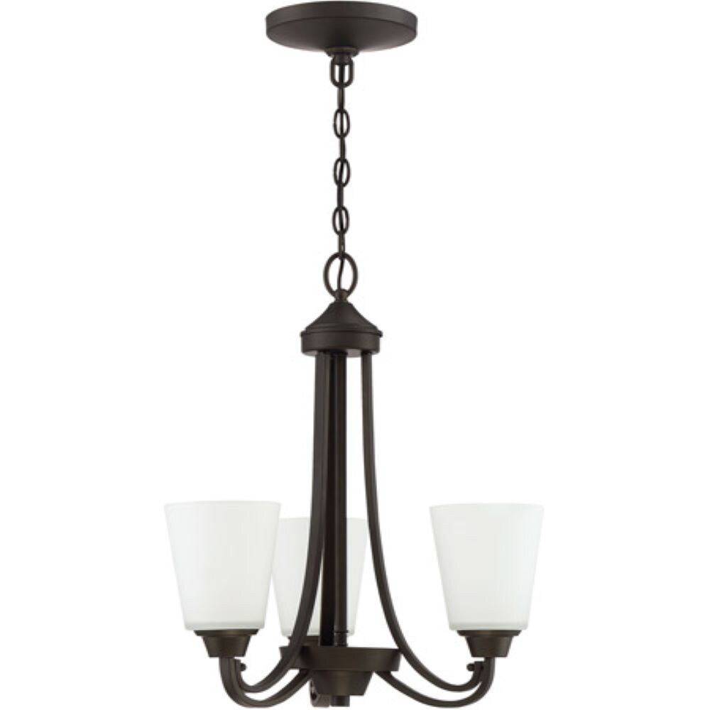 Craftmade 41923-ESP Grace 3-Light Espresso Transitional Dry rated Chandelier