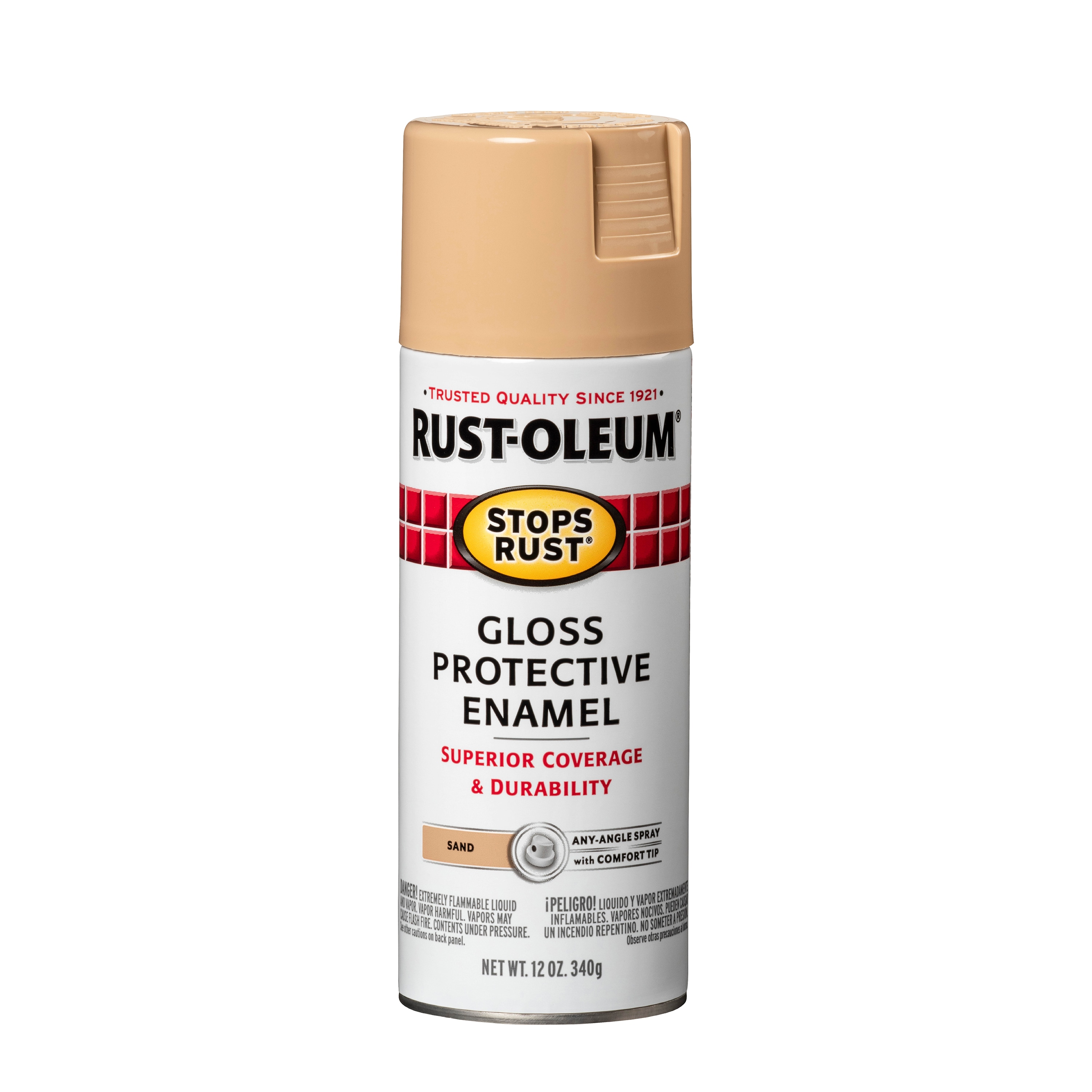 Rust-Oleum Stops Rust Gloss Sand Oil-based Spray paint ( NET WT. 12-oz )