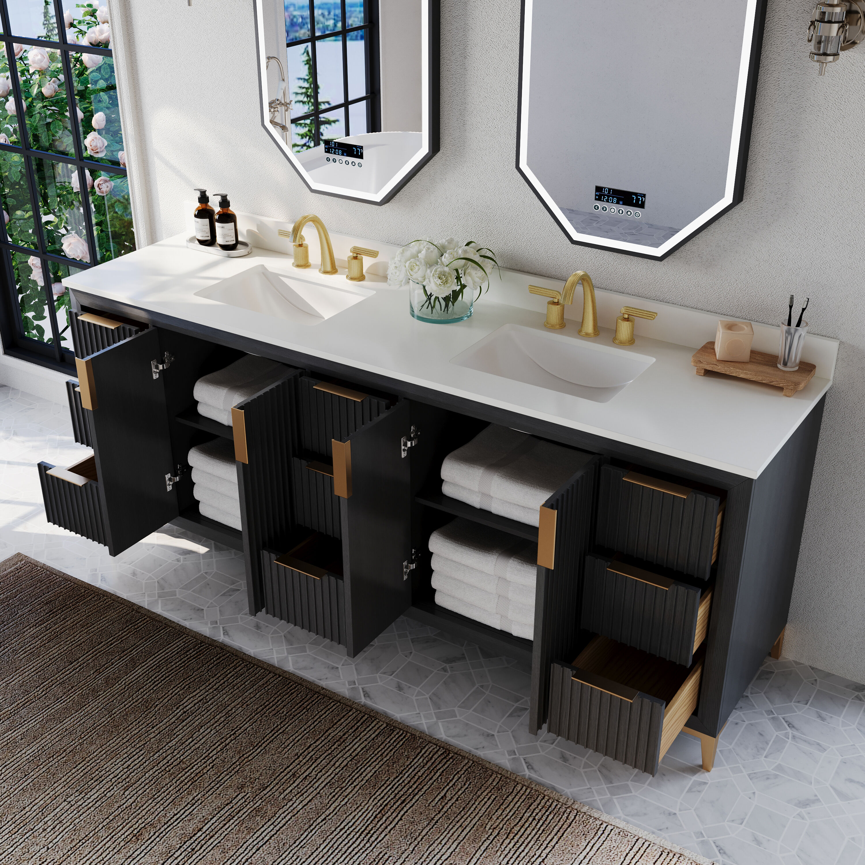 Ancerre Designs VTSTURLINGTON84RBOWQ Bath-Vanity-Combo - View #5