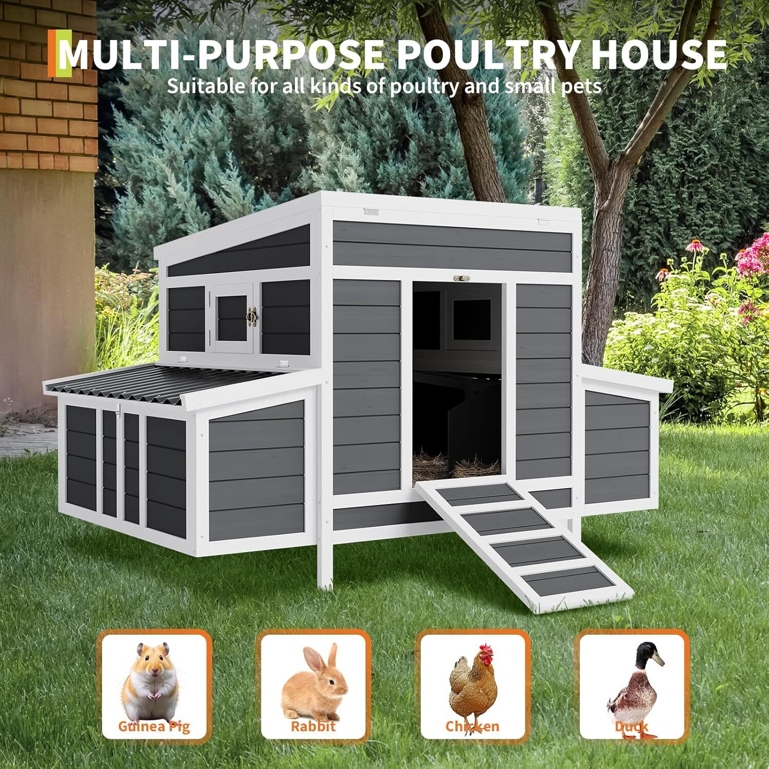 Qeetex GGL-PPS-334MVW6V Chicken-Coops-Rabbit-Hutches - View #7