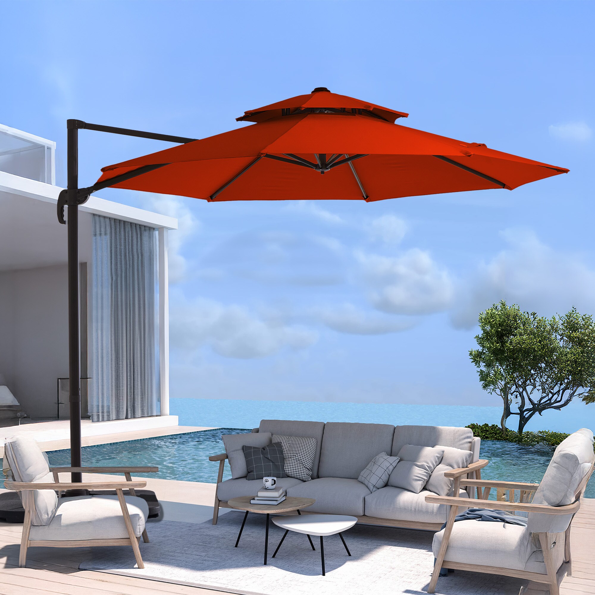 VOUA JE-LK11-RD+BASE Umbrellas-2 - View #2