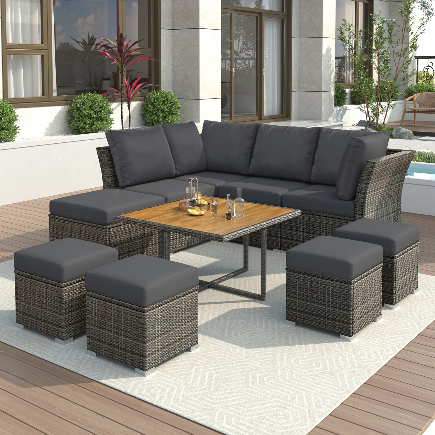 SINOFURN SYA020388GY Patio-Conversation-Sets - View #16