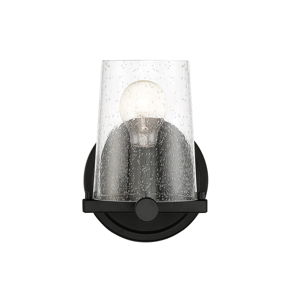 Matteson Urban Loft Matte Black Dimmable Wall Sconce