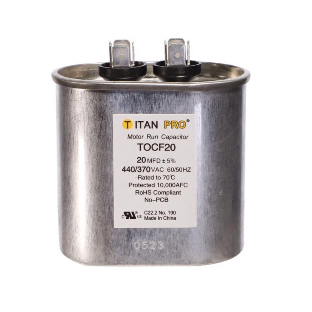 DiversiTech Titan Pro 20 MFD 440 V Oval Run Capacitor