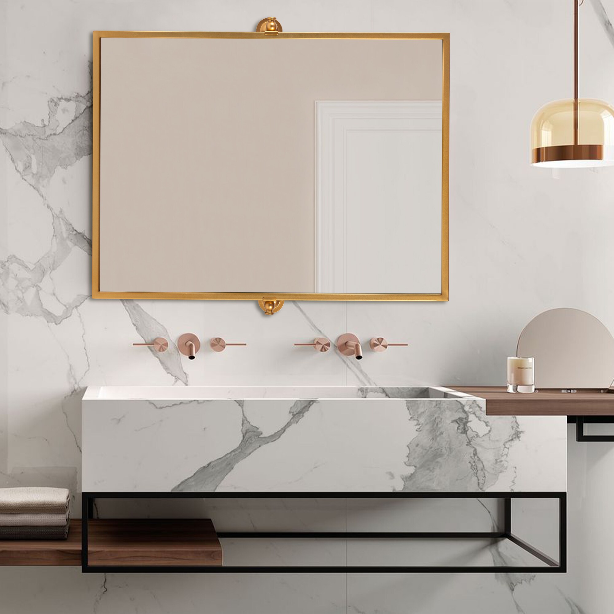 Dovelina LS-A-MR01073 Framed-Bath-Mirrors - View #2