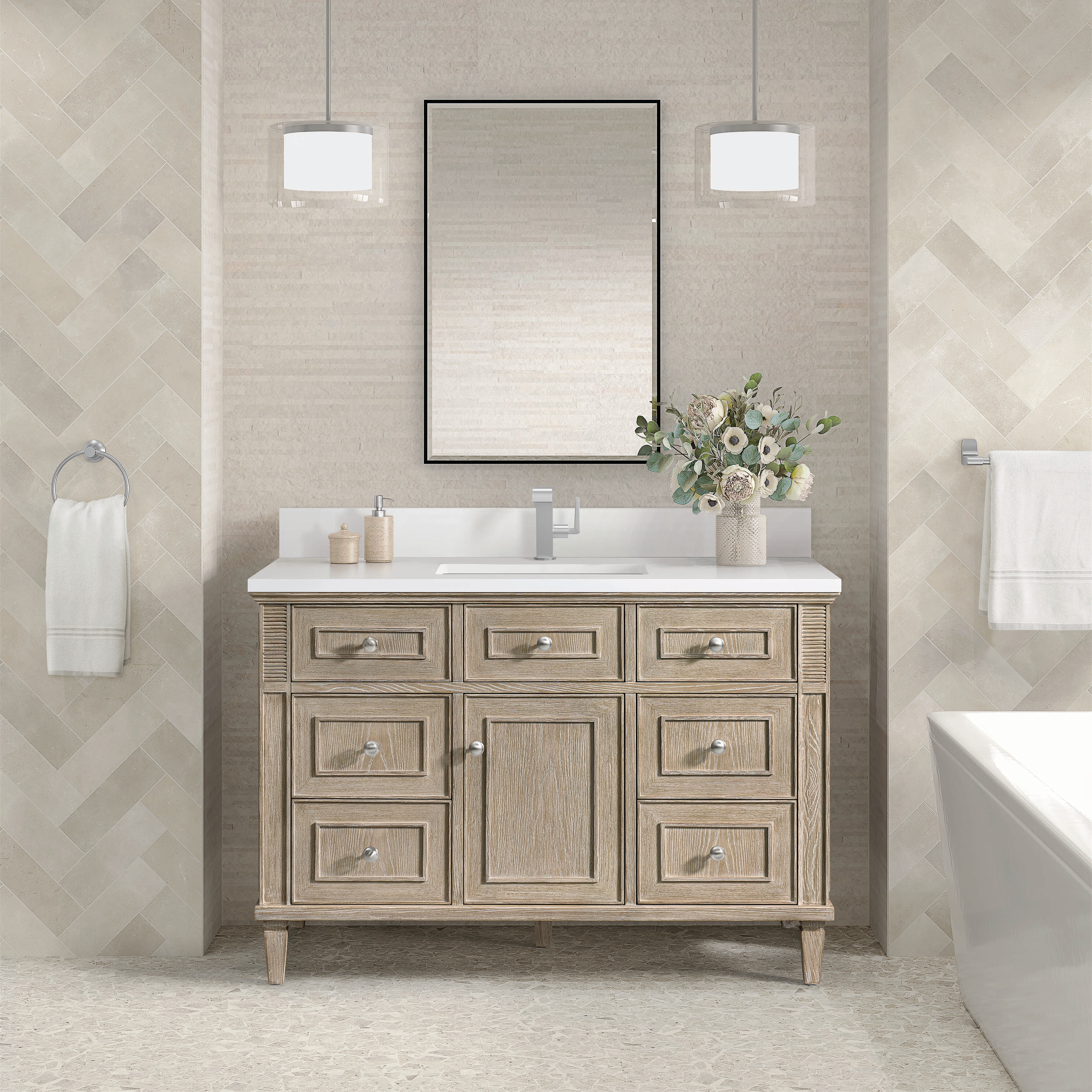 James Martin Vanities 424-V48-WWO-1WZ Bath-Vanity-Combo - View #2