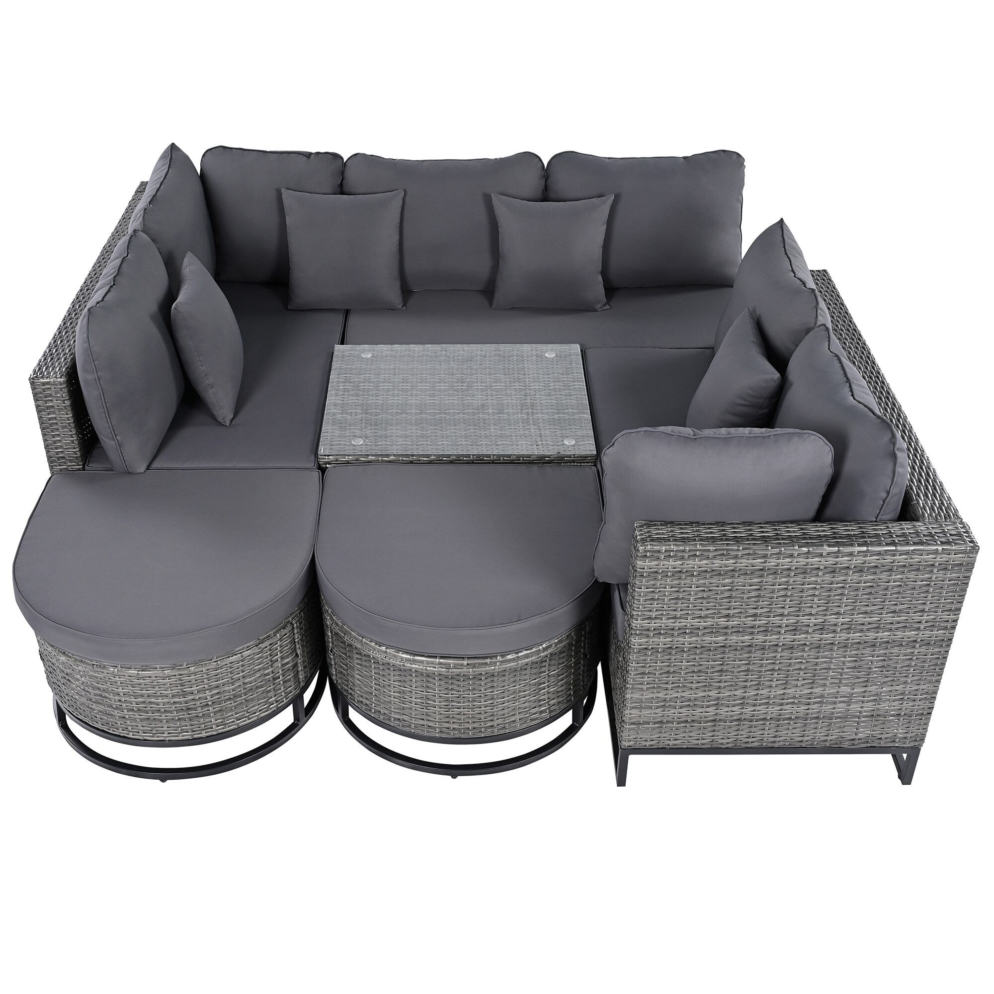SINOFURN SYA020125GY Patio-Sofas-Daybeds - View #13