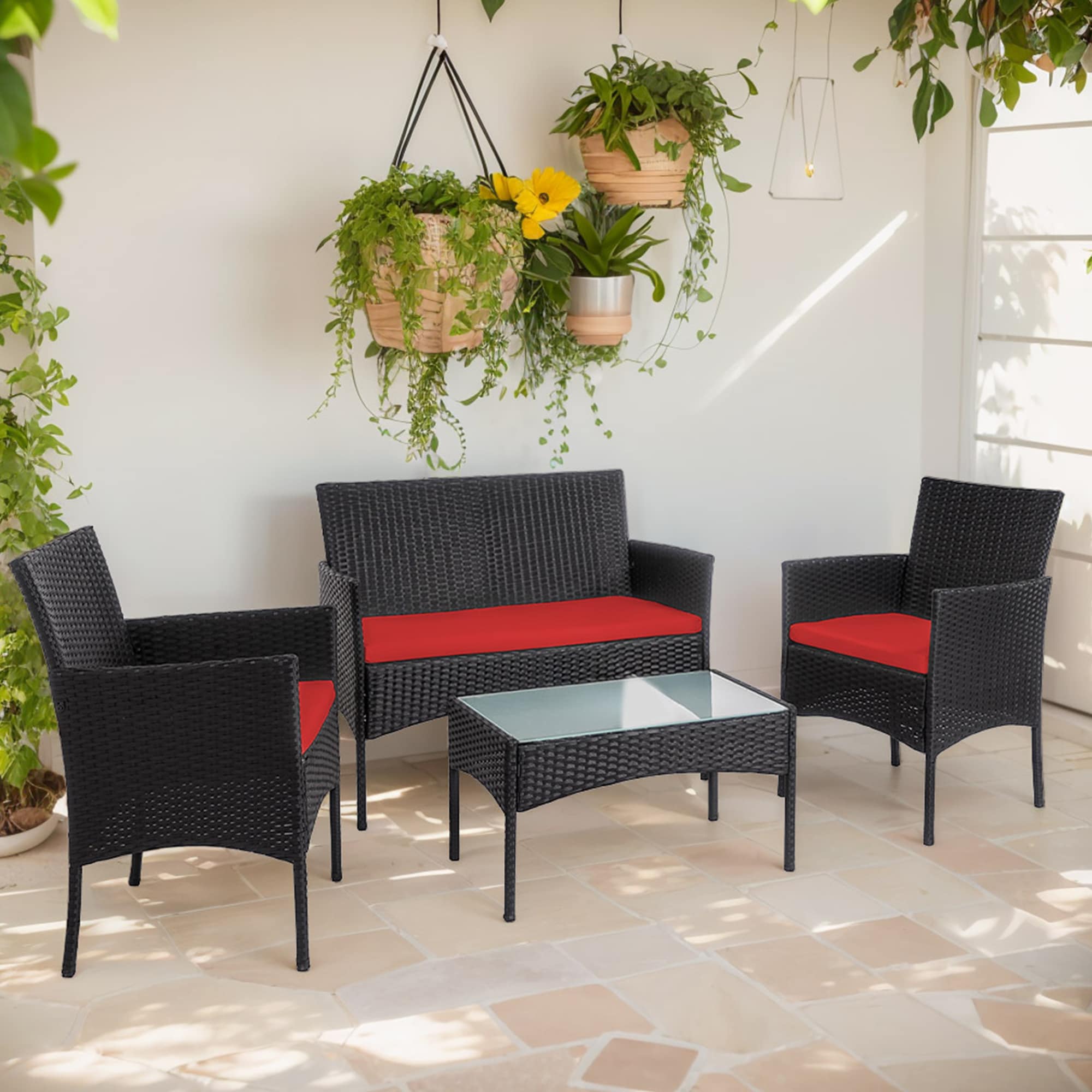 Grearden HZNF510-RD Patio-Conversation-Sets - View #3