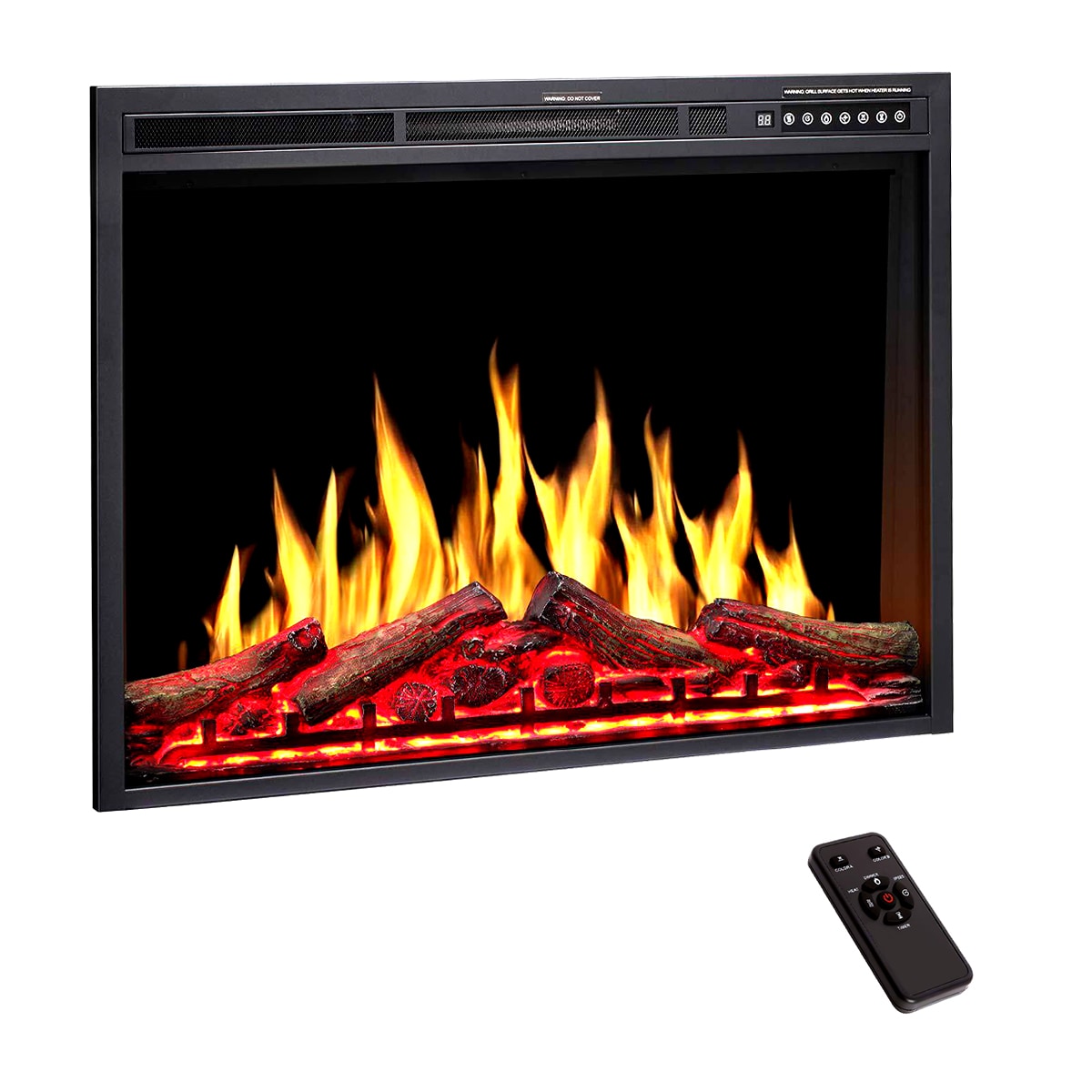 EdenDirect 34-Inches Black Electric Fireplace Insert #NLCD041923
