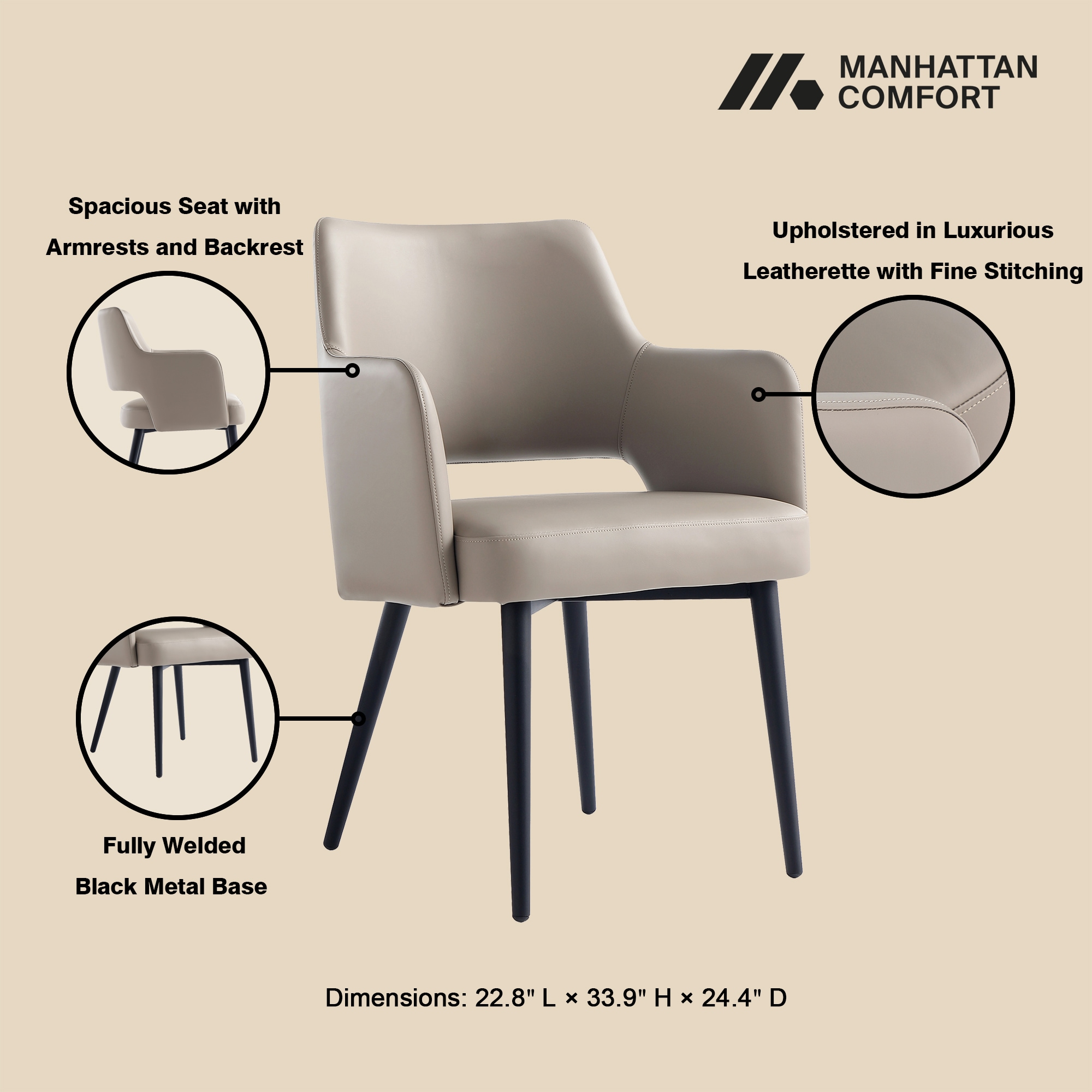 Manhattan Comfort 2-DC104AR-TP Dining-Chairs - View #4