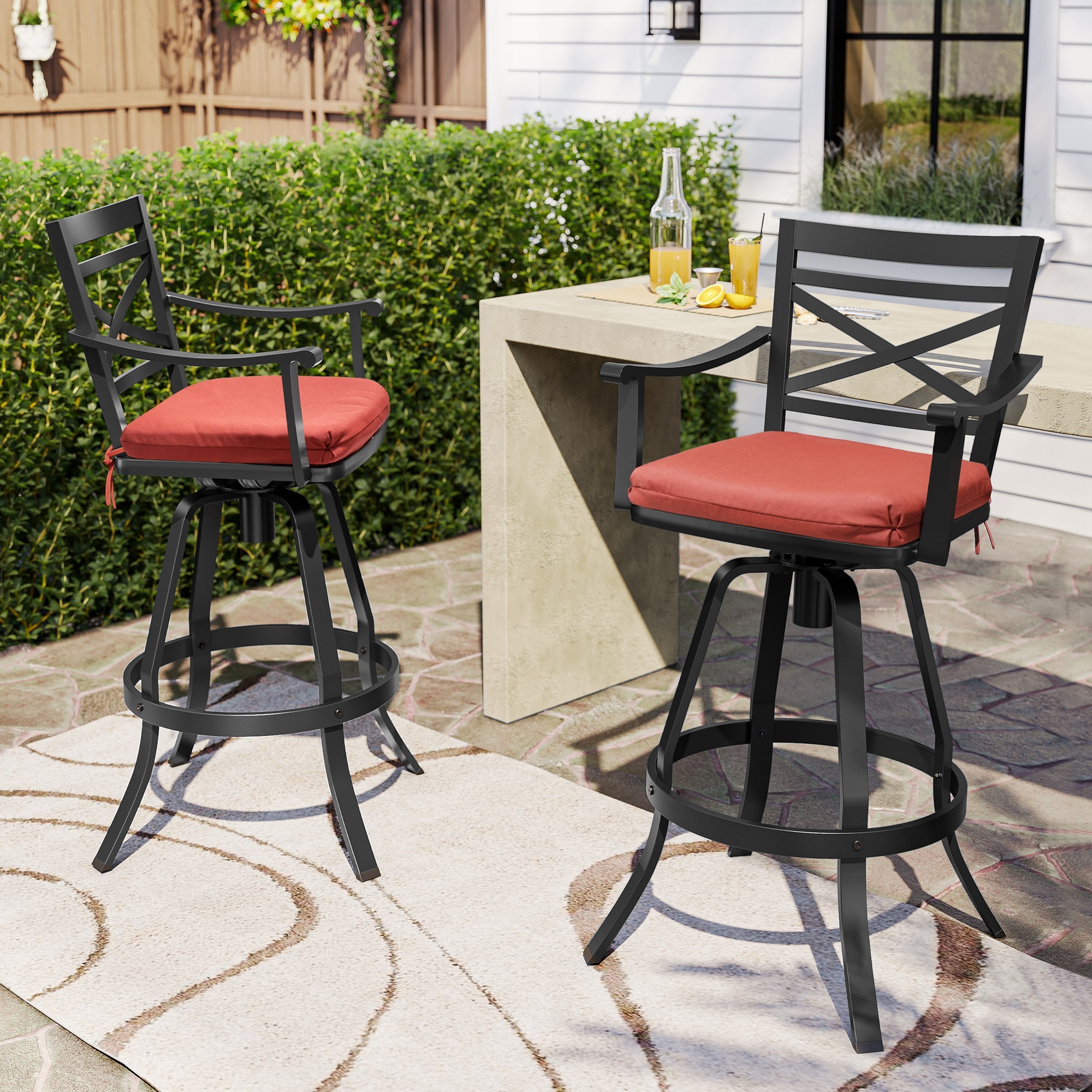 Crestlive Products CL-ST012RED-2 Patio-Chairs - View #2