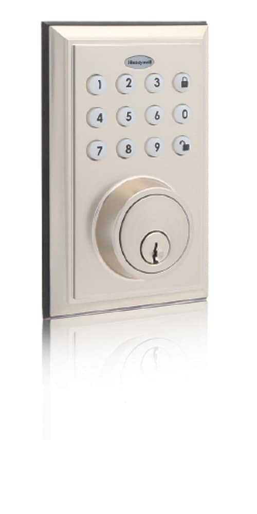 Honeywell 8812309S Satin Nickel Smart Lock Electronic Deadbolt Bluetooth and Keypad