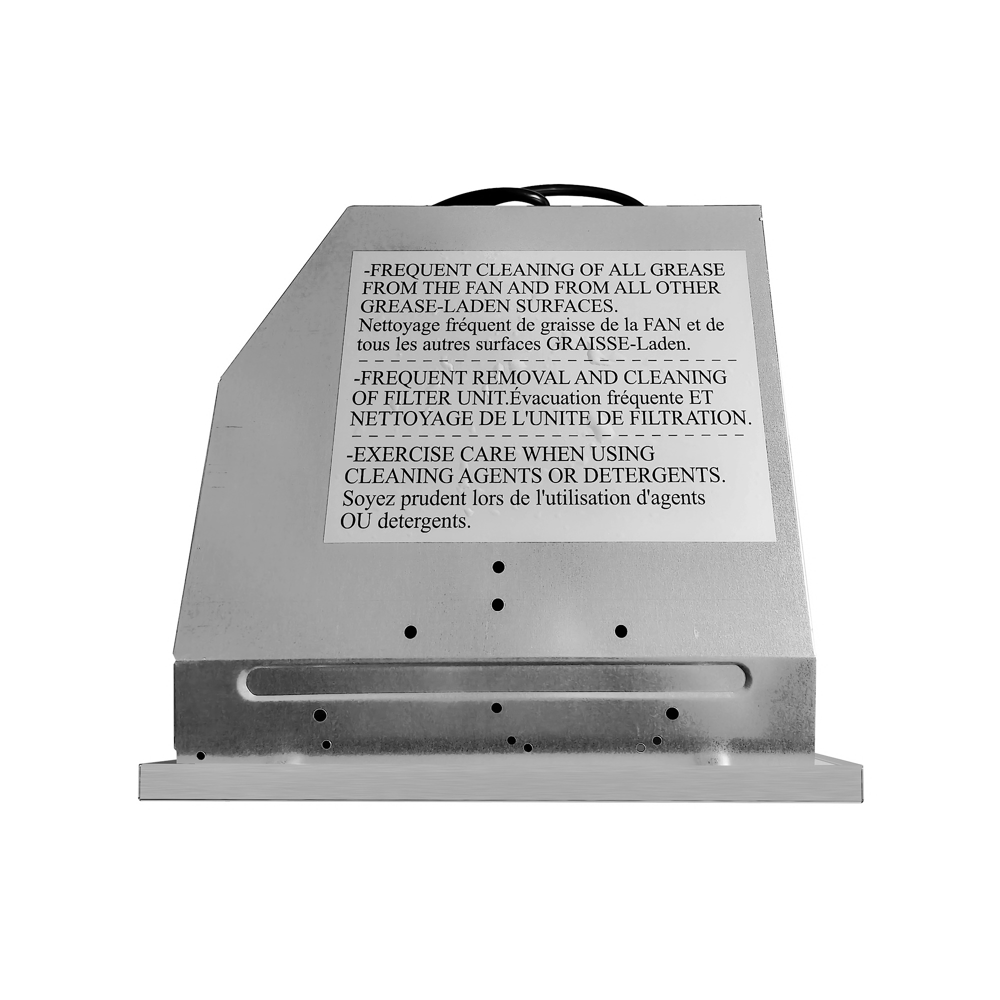 Cosmo 36" Stainless Steel Insert Range Hood with LED Lights