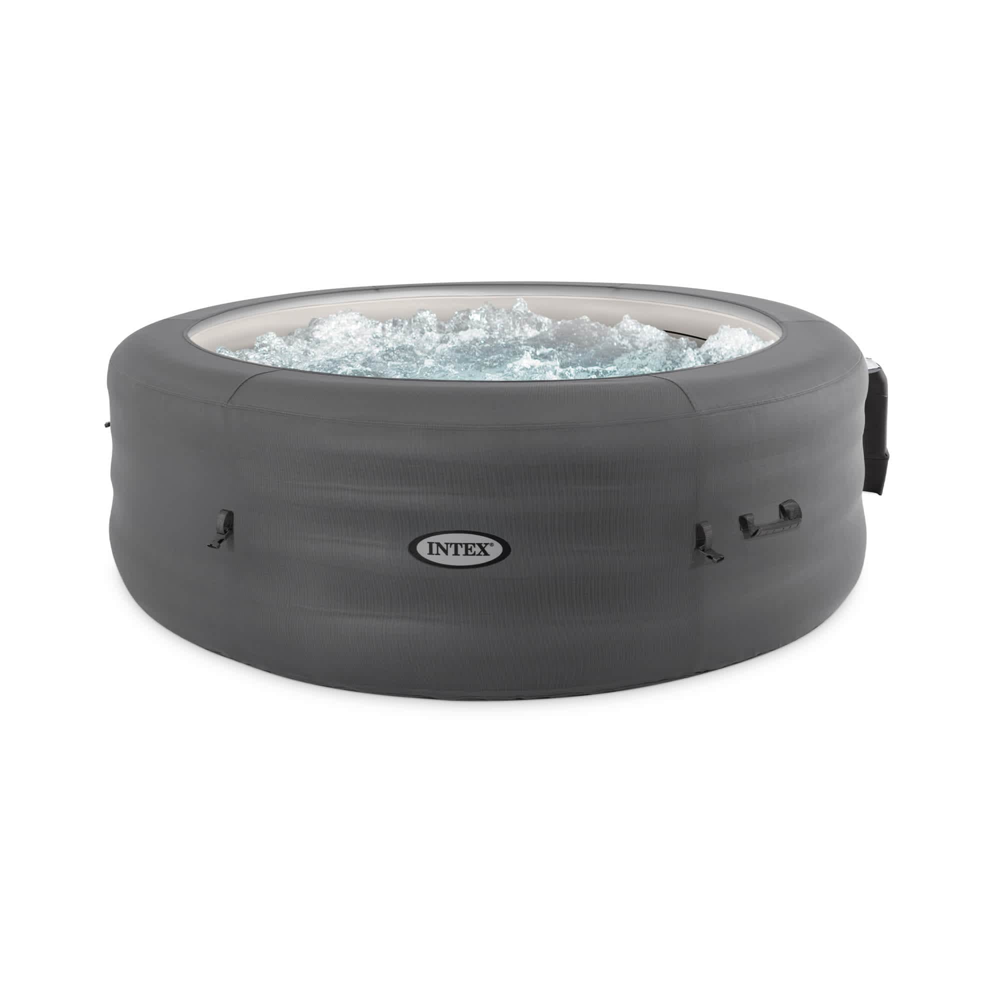 Intex 412688 SimpleSpa Bubble Massage 6 Person Inflatable Hot Tub with Energy Cover