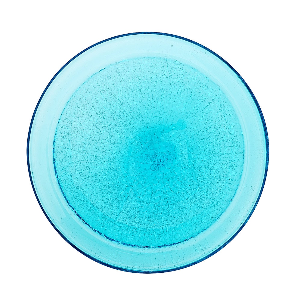 ACHLA Designs CGB-07T 3-in H Blue Glass Birdbath bowl