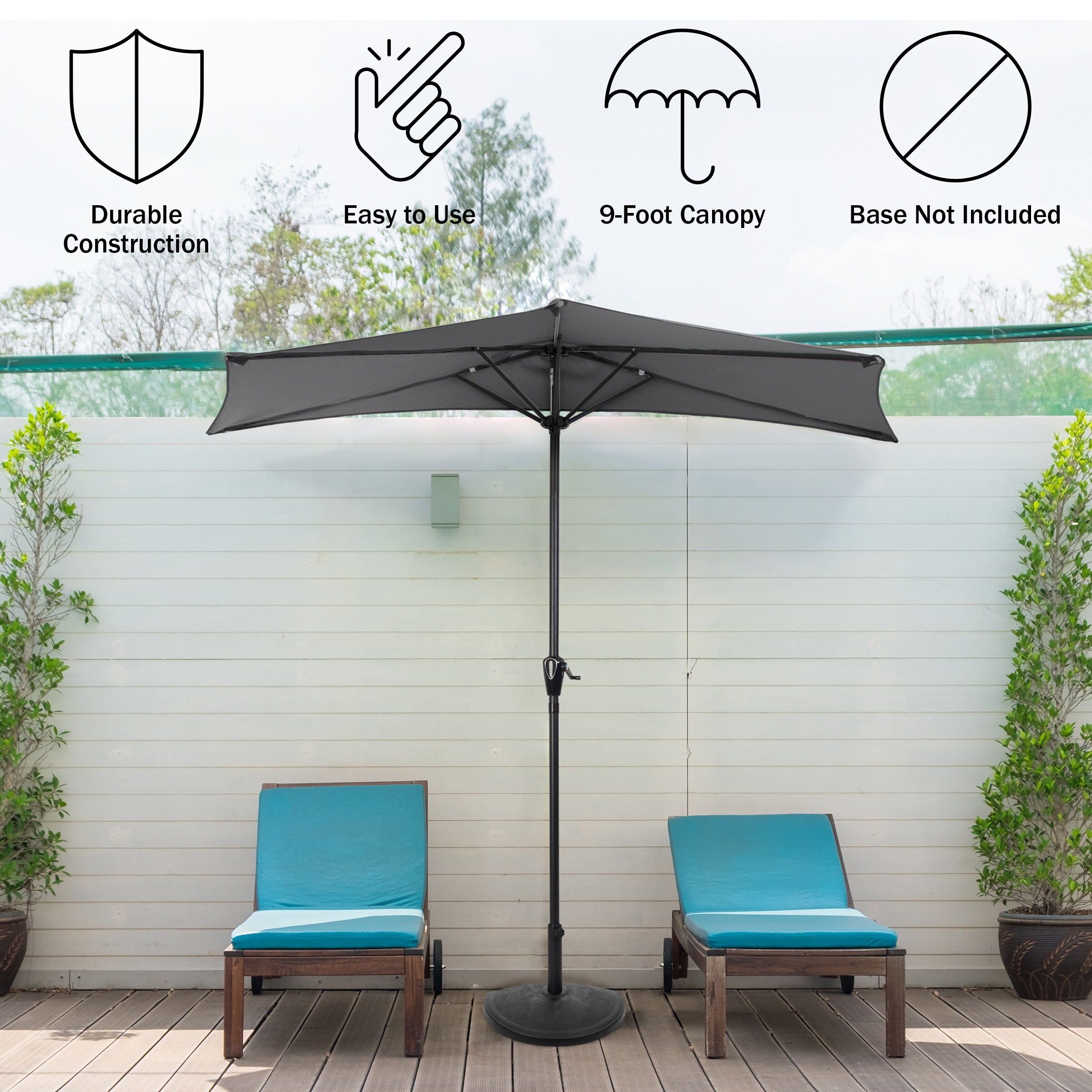 Half Modern Patio Umbrellas at Lowes.com
