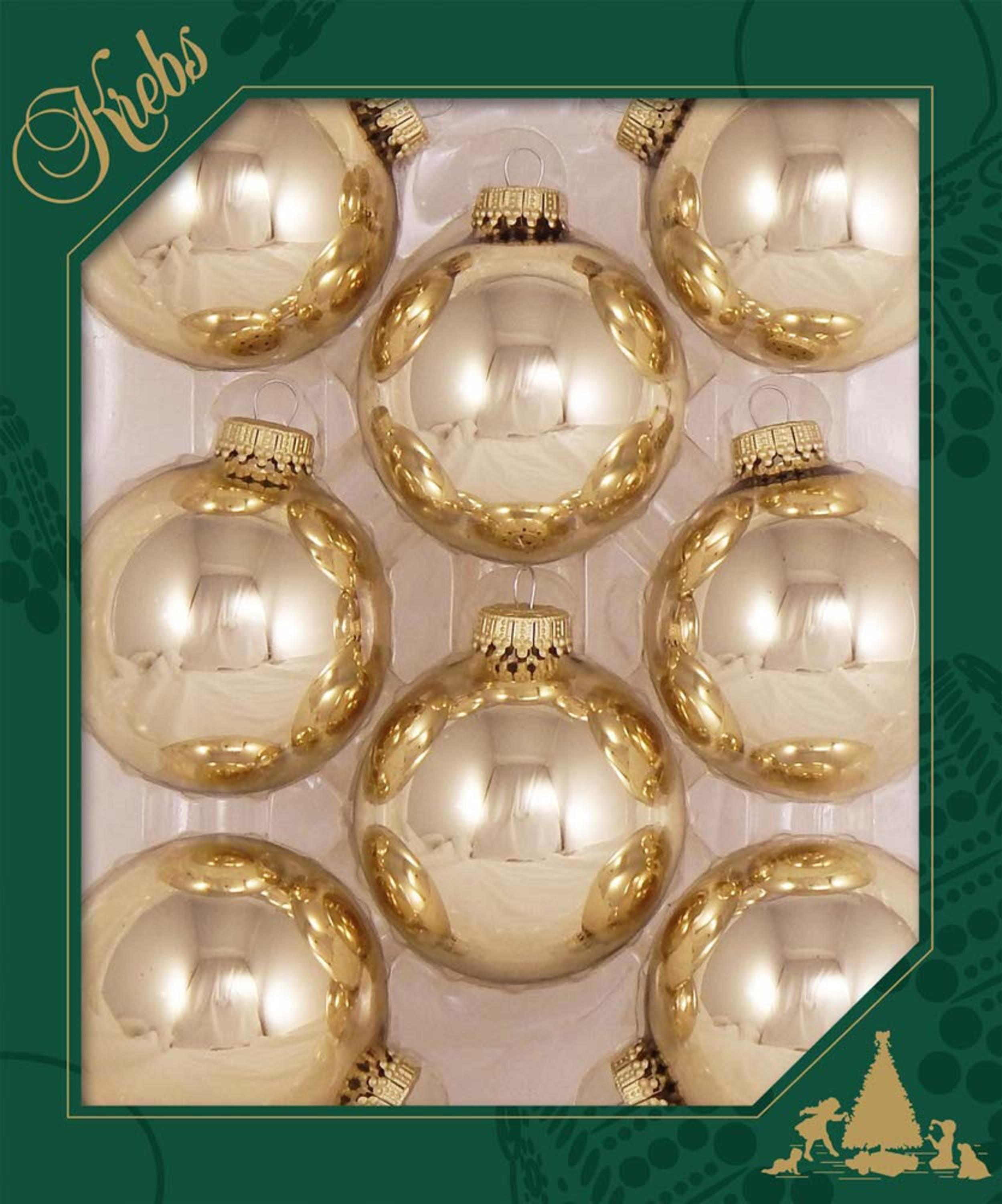 Krebs KBX60004 8 -Pack Gold Standard Indoor Ornament set