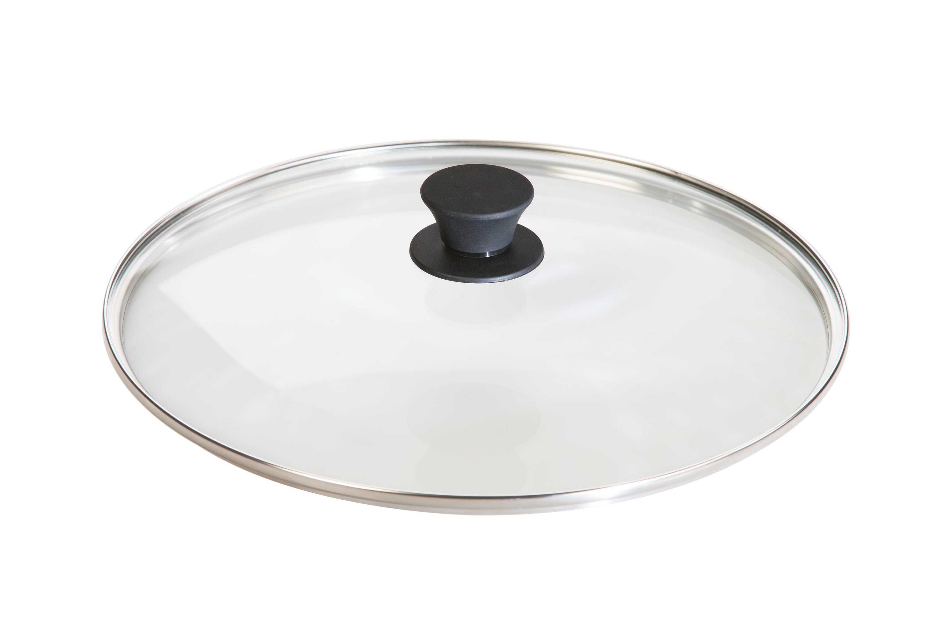 Lodge Cast Iron 12 Inch Glass Lid for 12-in Skillet, Clear Tempered Glass, Dishwasher & Oven Safe