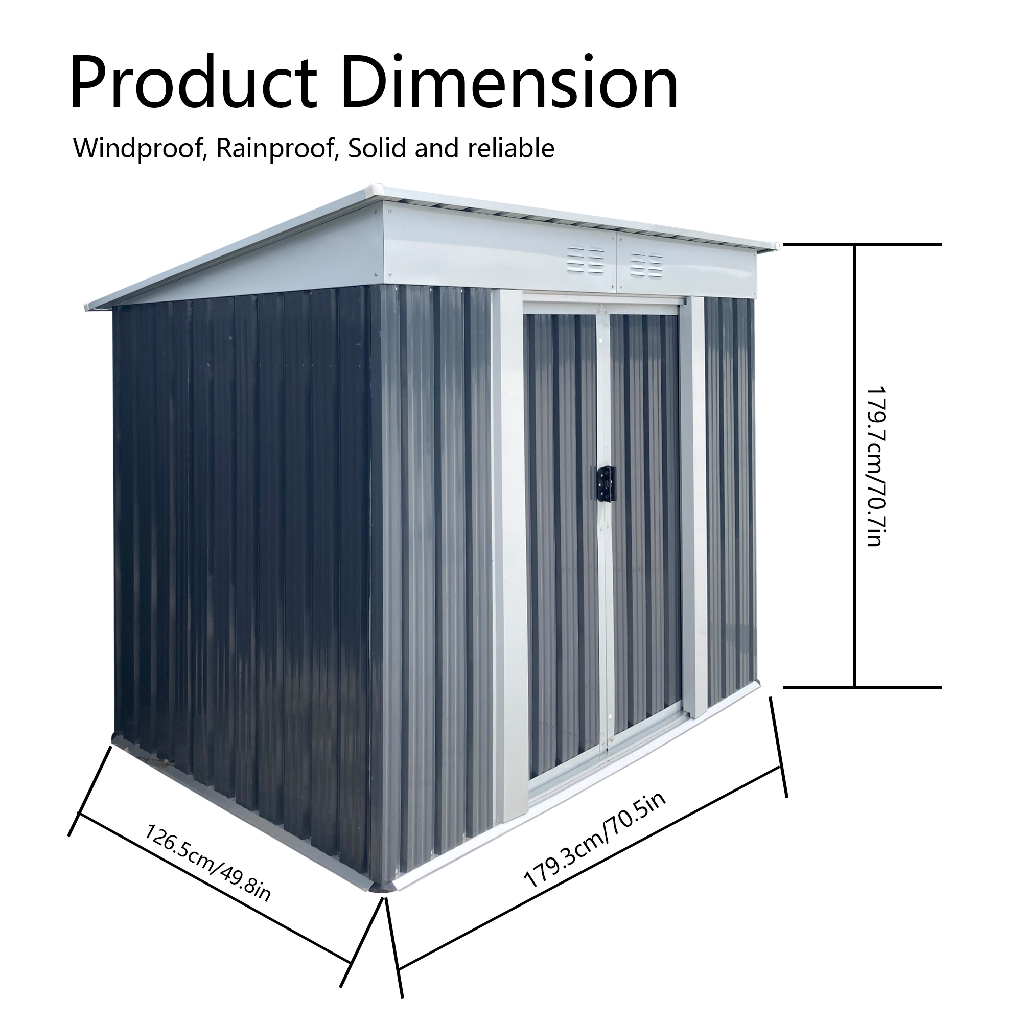 Clihome CL-W2794-92887 Metal-Storage-Buildings-Sheds - View #4
