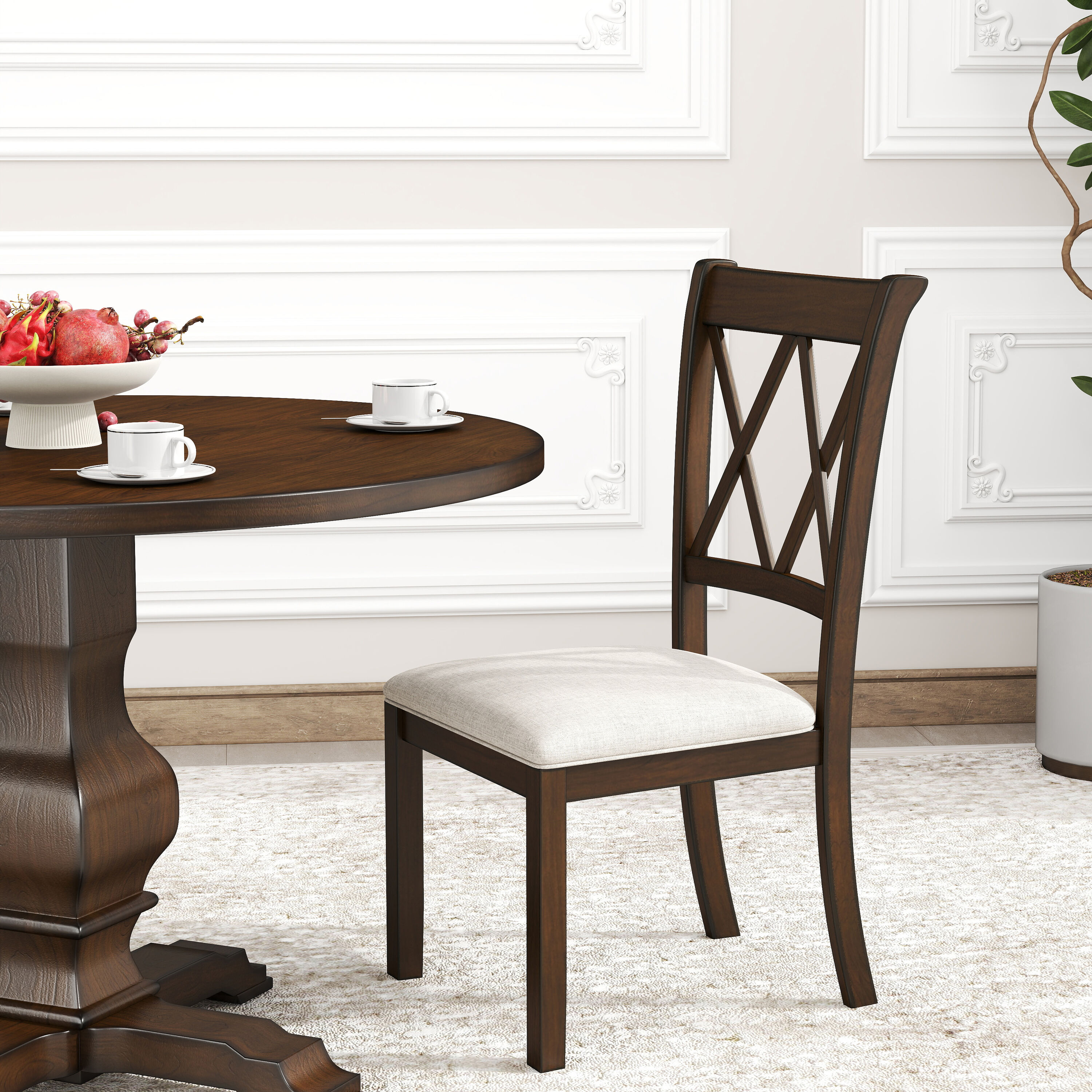 Roundhill Furniture T407EP-C305X2 Dining-Sets - View #3