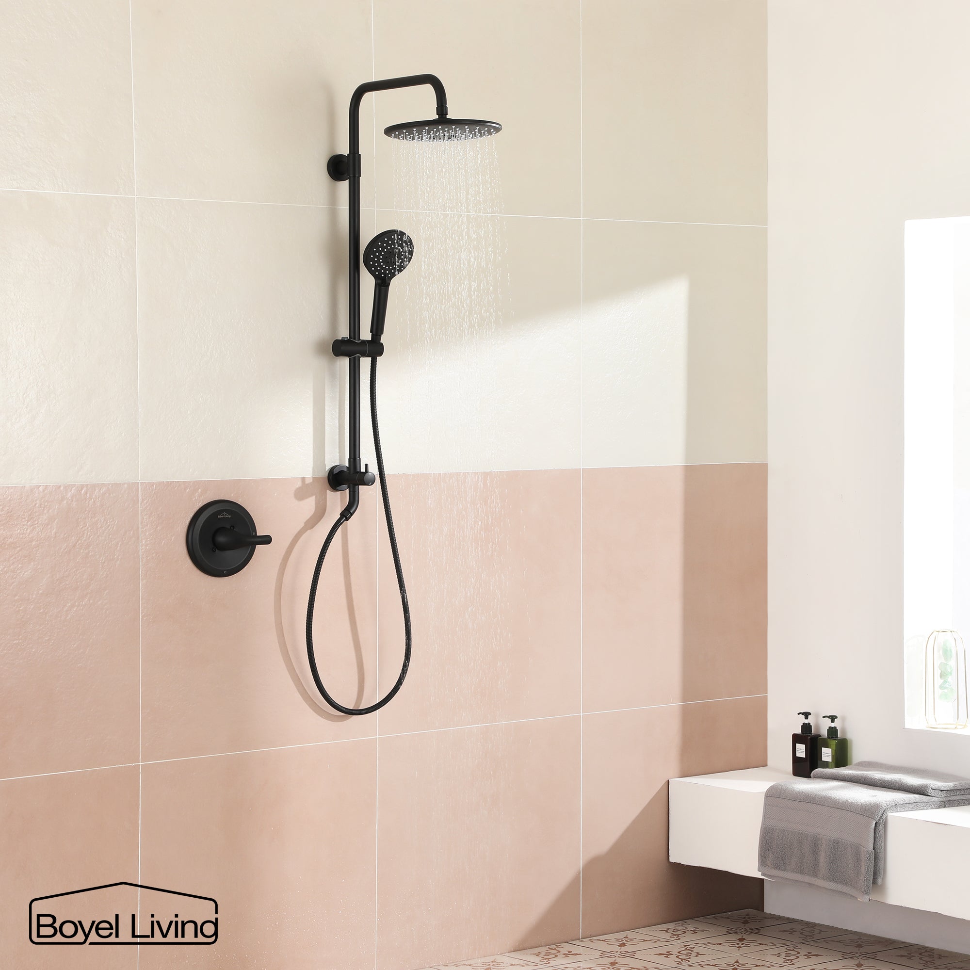 Boyel Living MS-H1105-MB Showerhead-Bar-Panels - View #4