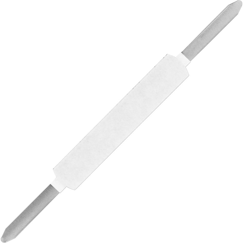 Business Source BSNSA11  Self-adhesive Folder Fasteners- 120 Sheet Capacity- For Paper- Self-adhesive- 100/box- Silver