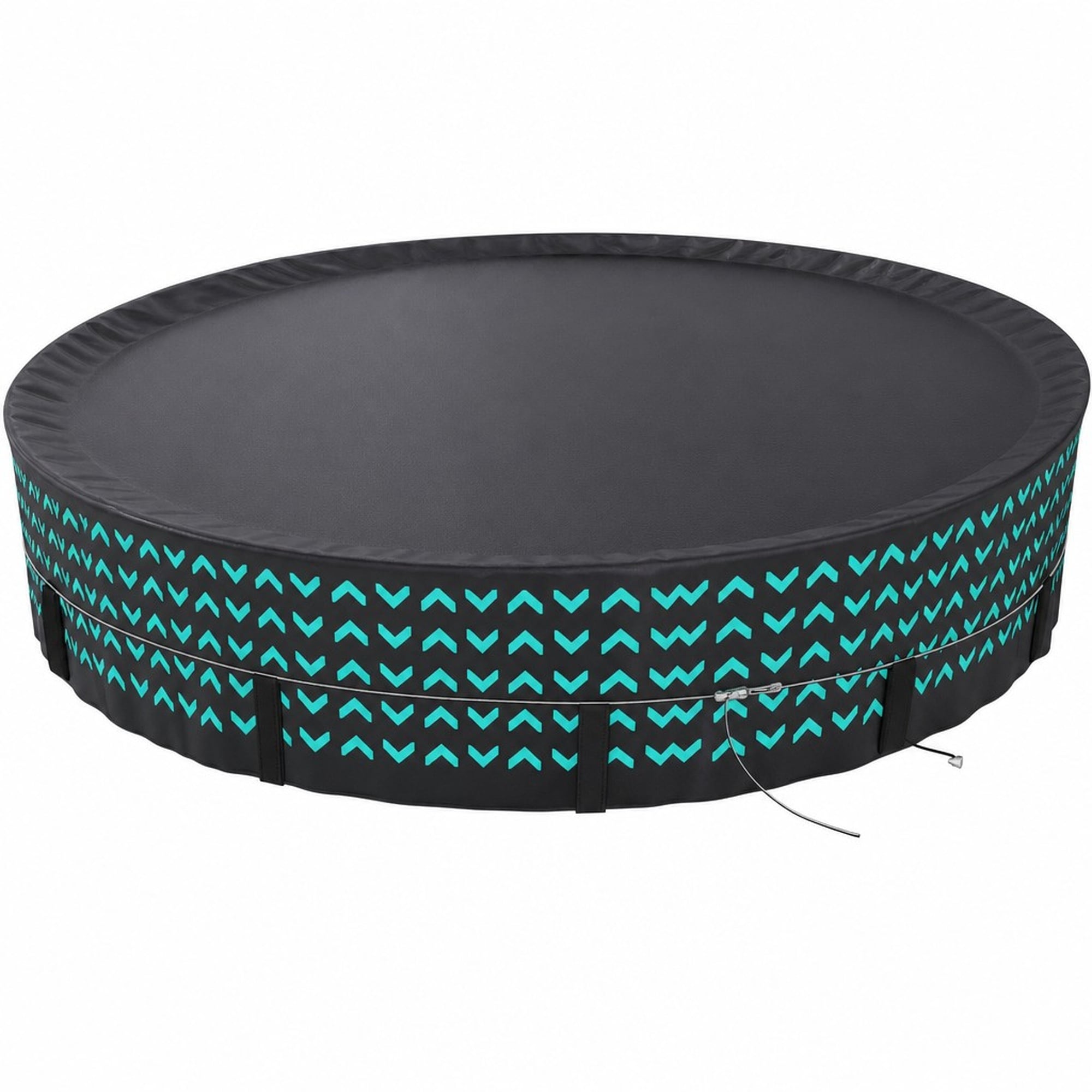 Numhew 21ft Round 420D Oxford Fabric Reinforced Black Pool Cover