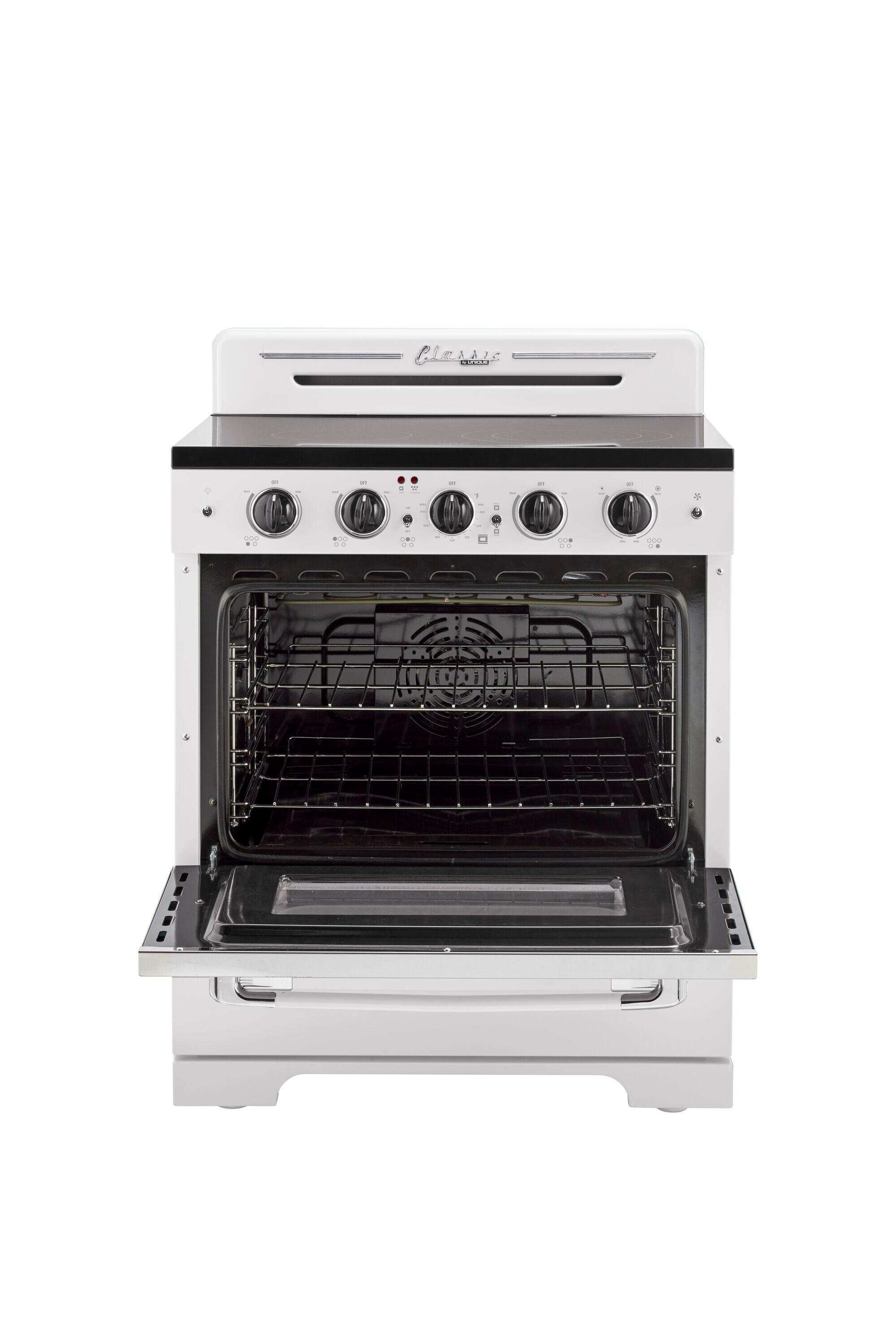 UNIQUE UGP-30CR EC W Freestanding-Electric-Ranges - View #2